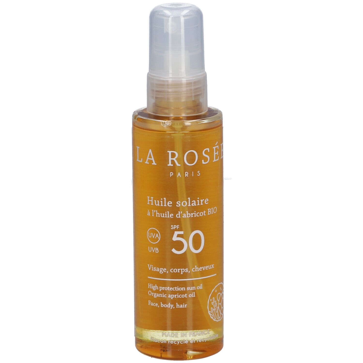 LA ROSÉE Huile solaire SPF 50