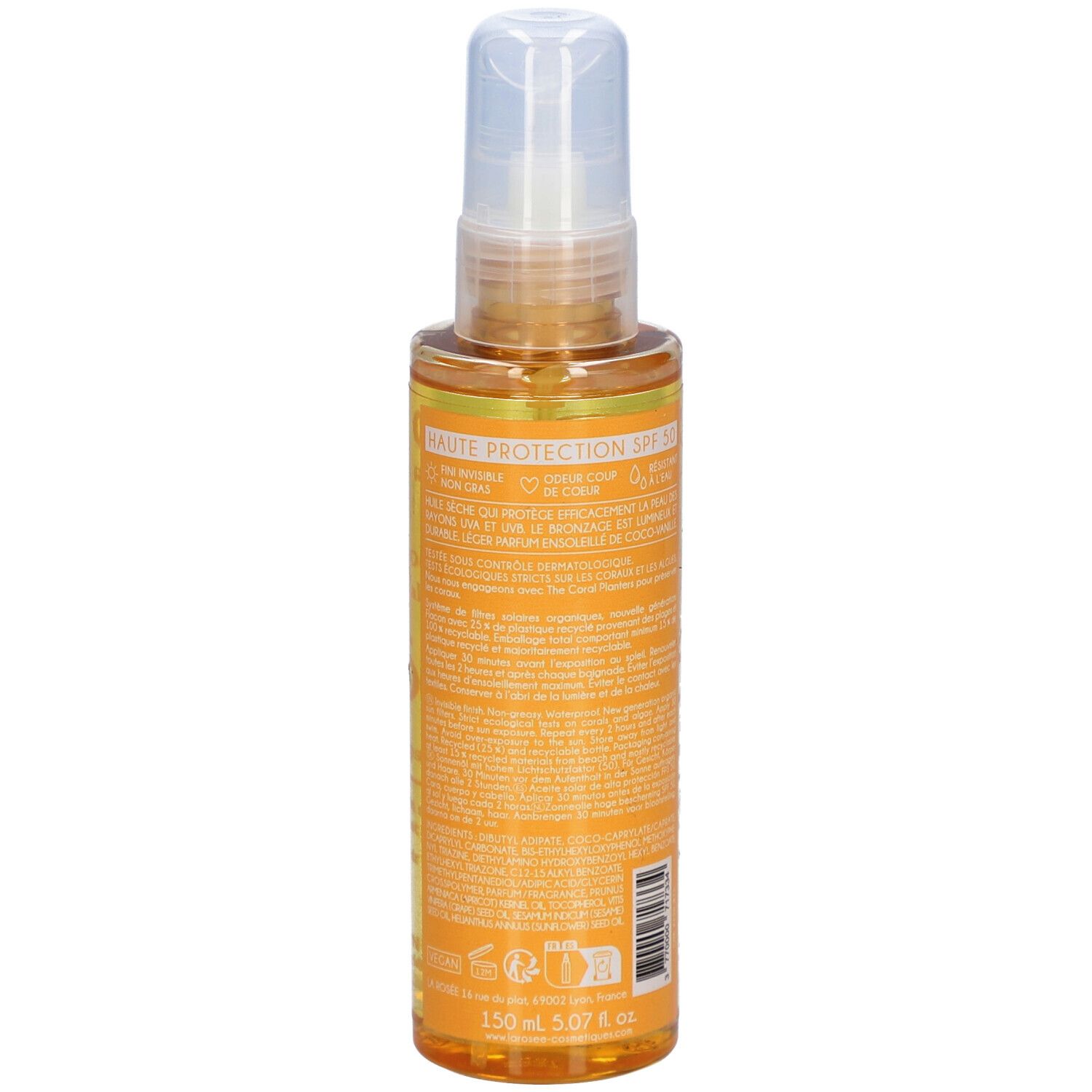 LA ROSÉE Huile solaire SPF 50
