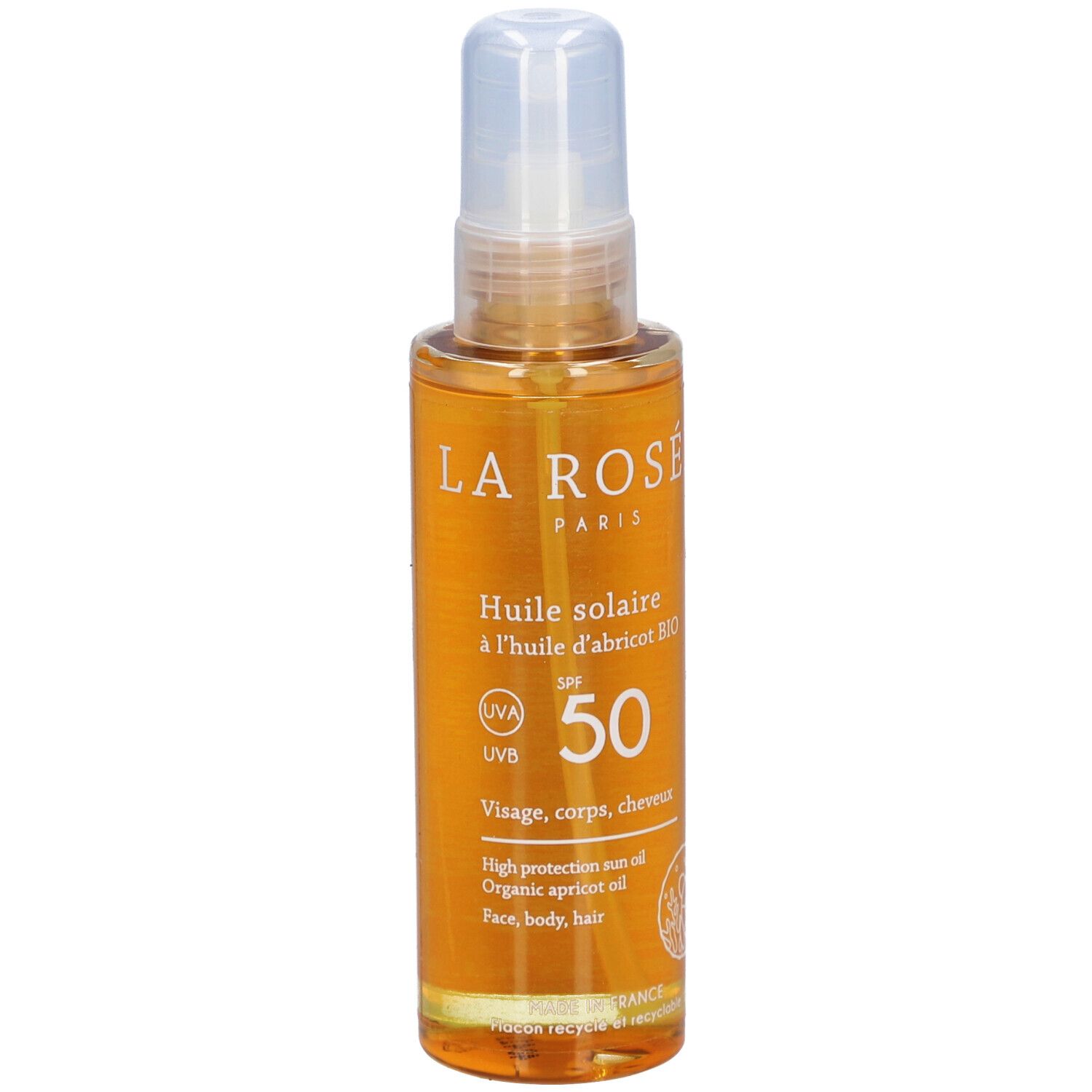 LA ROSÉE Huile solaire SPF 50