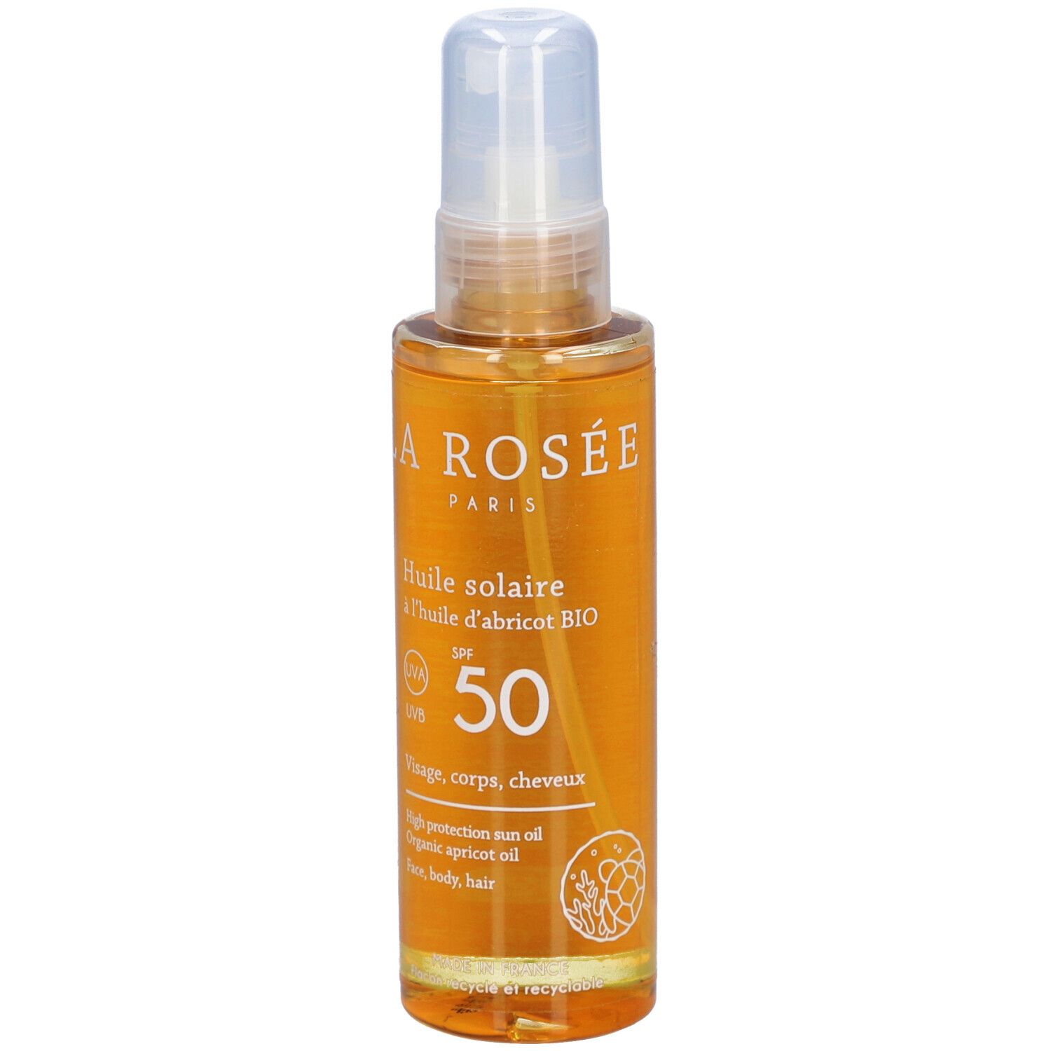 LA ROSÉE Huile solaire SPF 50