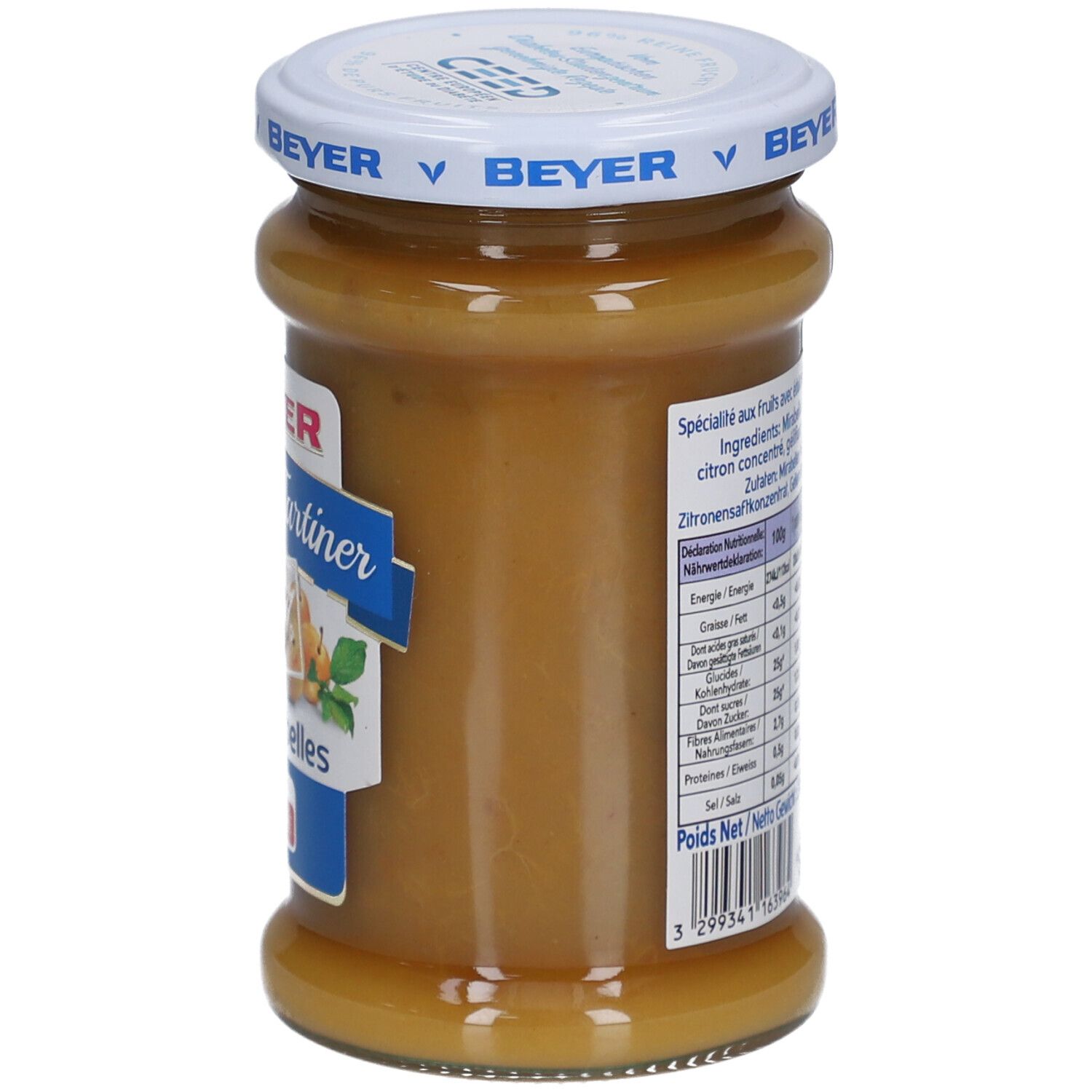 BEYER Fruits à tartiner 96% de Mirabelles