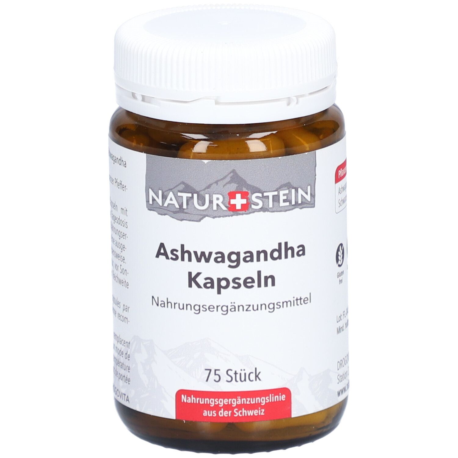 NATURSTEIN Ashwagandha Kaps Glasfl 75 Stk