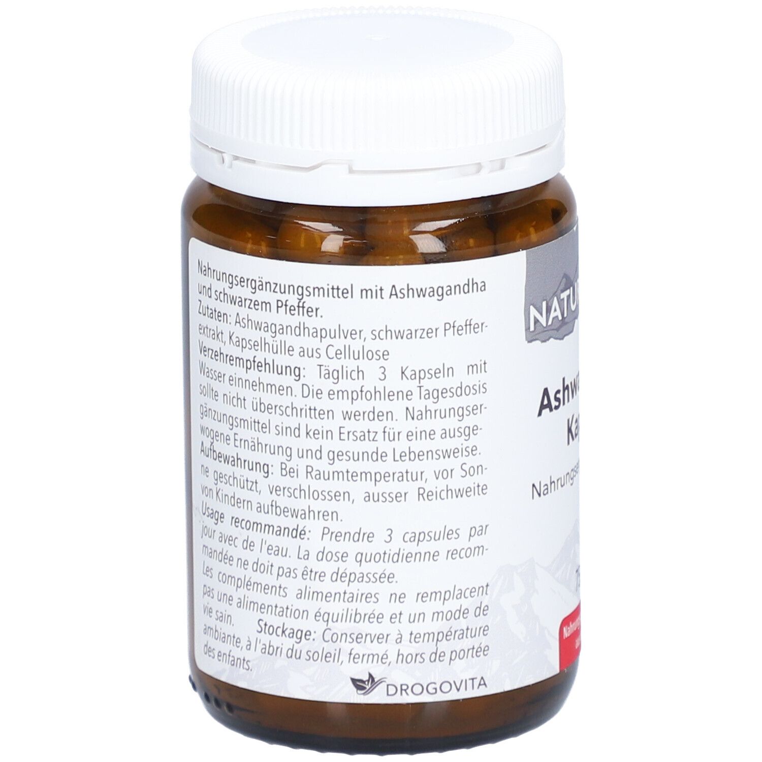 NATURSTEIN Ashwagandha Kaps Glasfl 75 Stk