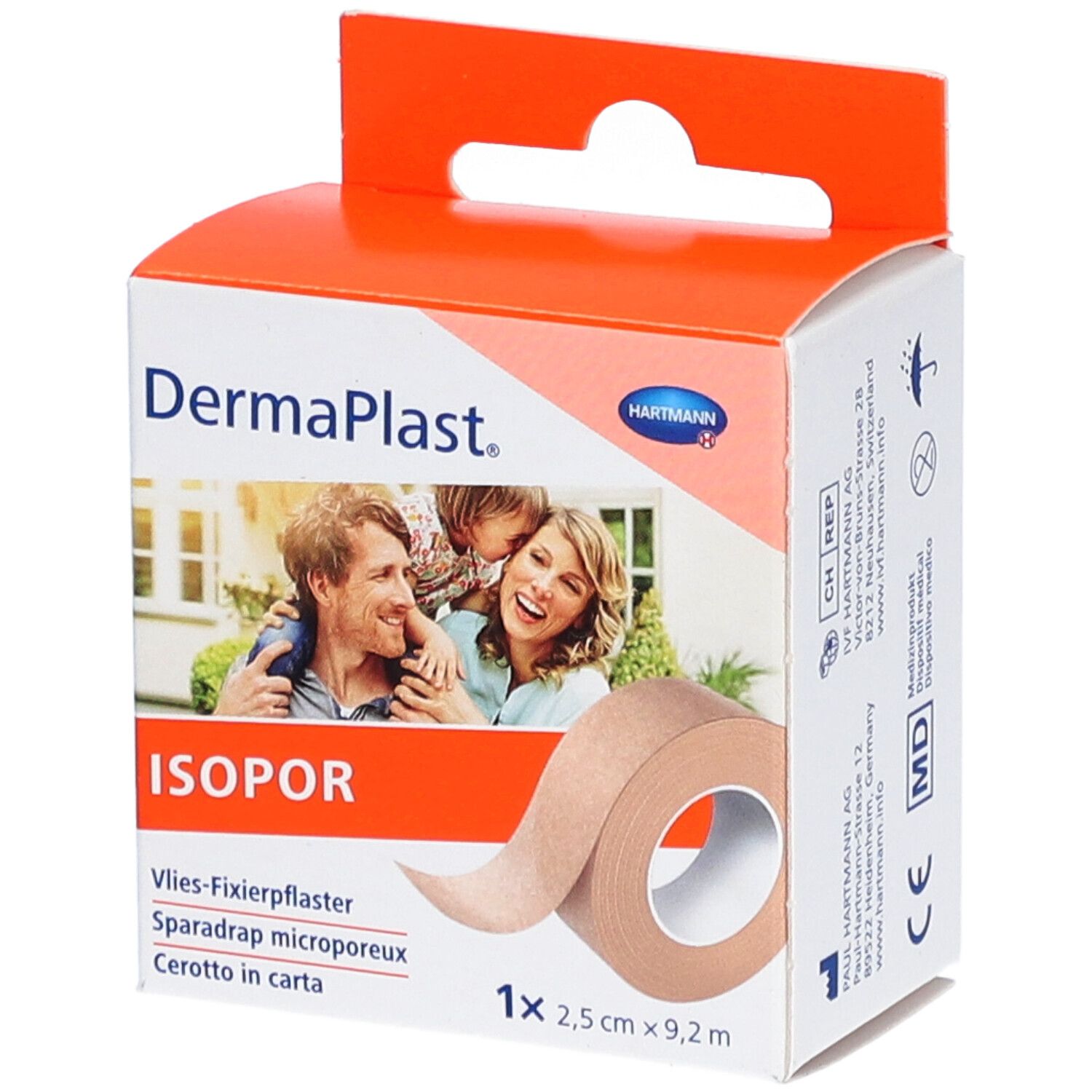 DERMAPLAST ISOPOR 2.5 cm x 9.2 m Vlies