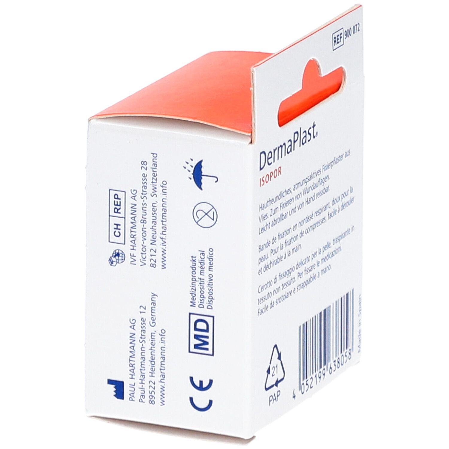 DERMAPLAST ISOPOR 2.5 cm x 9.2 m Vlies