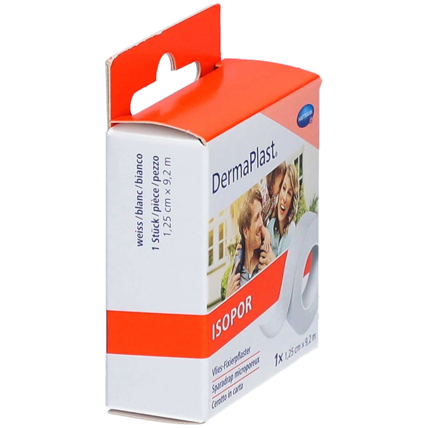 DERMAPLAST ISOPOR 1.25cmx9.2m Vlies weiss