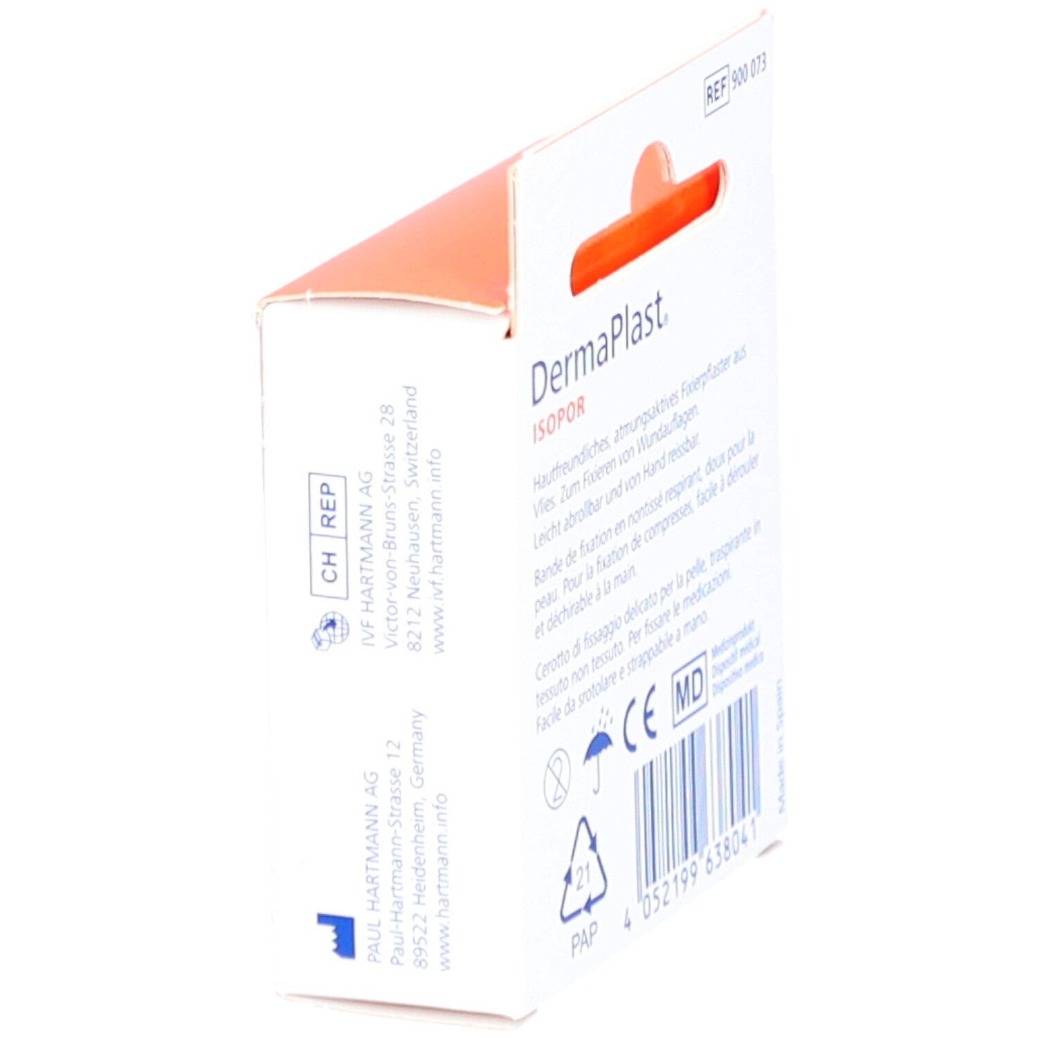 DERMAPLAST ISOPOR 1.25cmx9.2m Vlies weiss