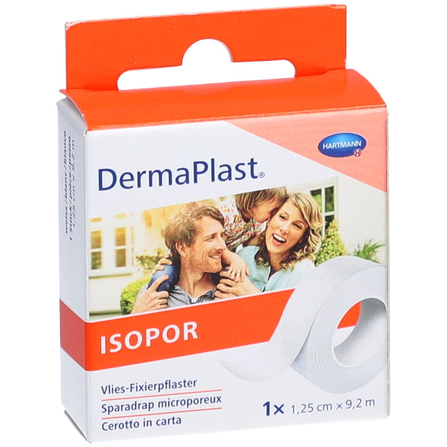 DERMAPLAST ISOPOR 1.25cmx9.2m Vlies weiss
