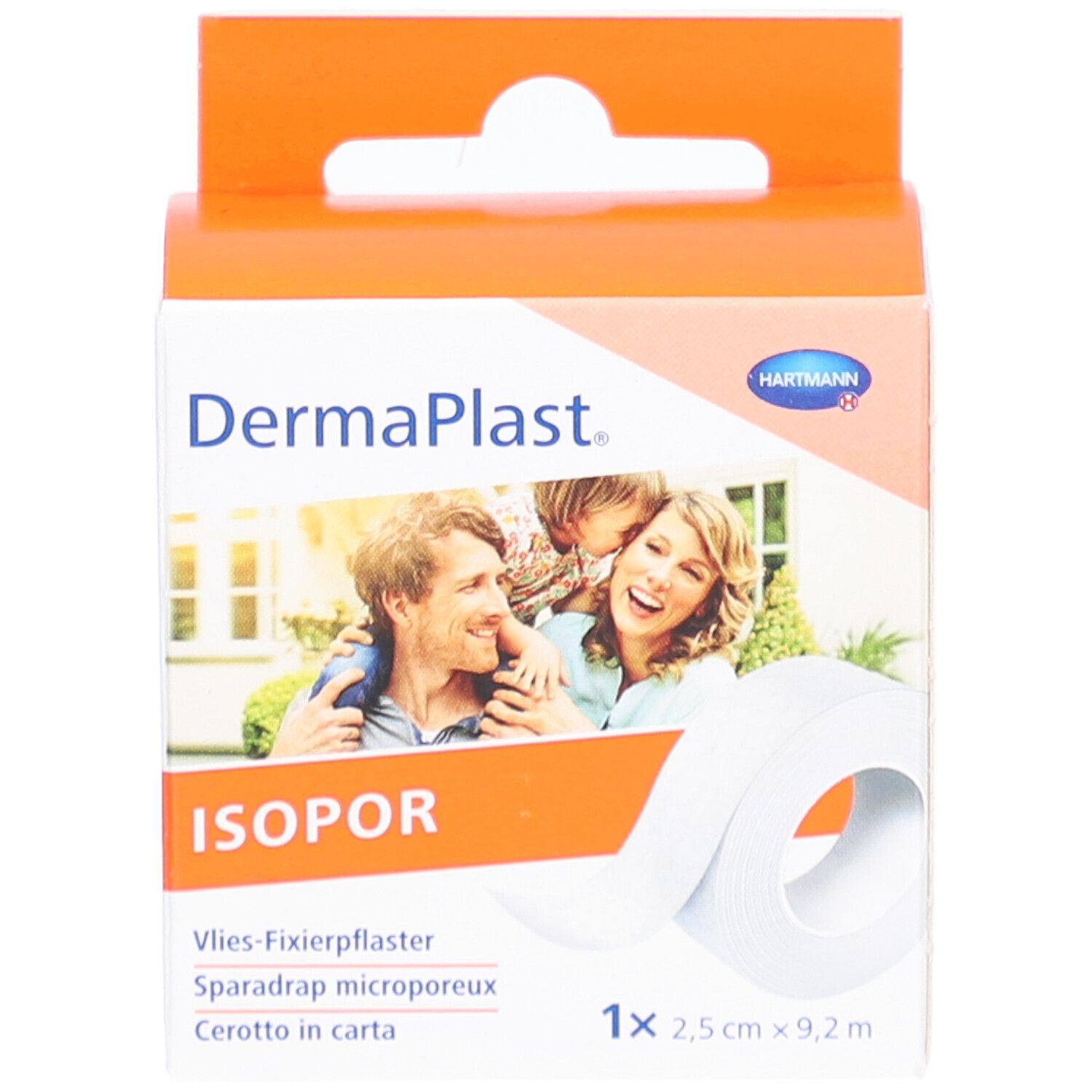 HARTMANN DermaPlast® Isopor Mikroporöse Sparadrap 2,5 cm x 9,2 m