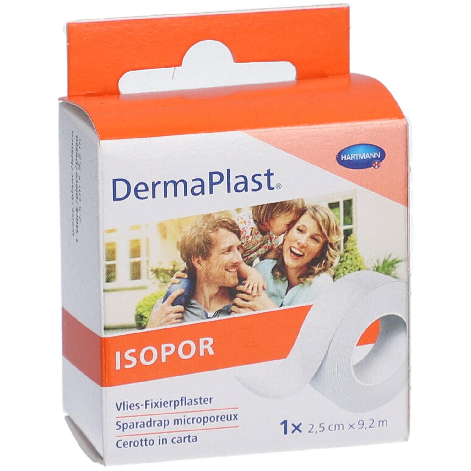 HARTMANN DermaPlast® Isopor Mikroporöse Sparadrap 2,5 cm x 9,2 m
