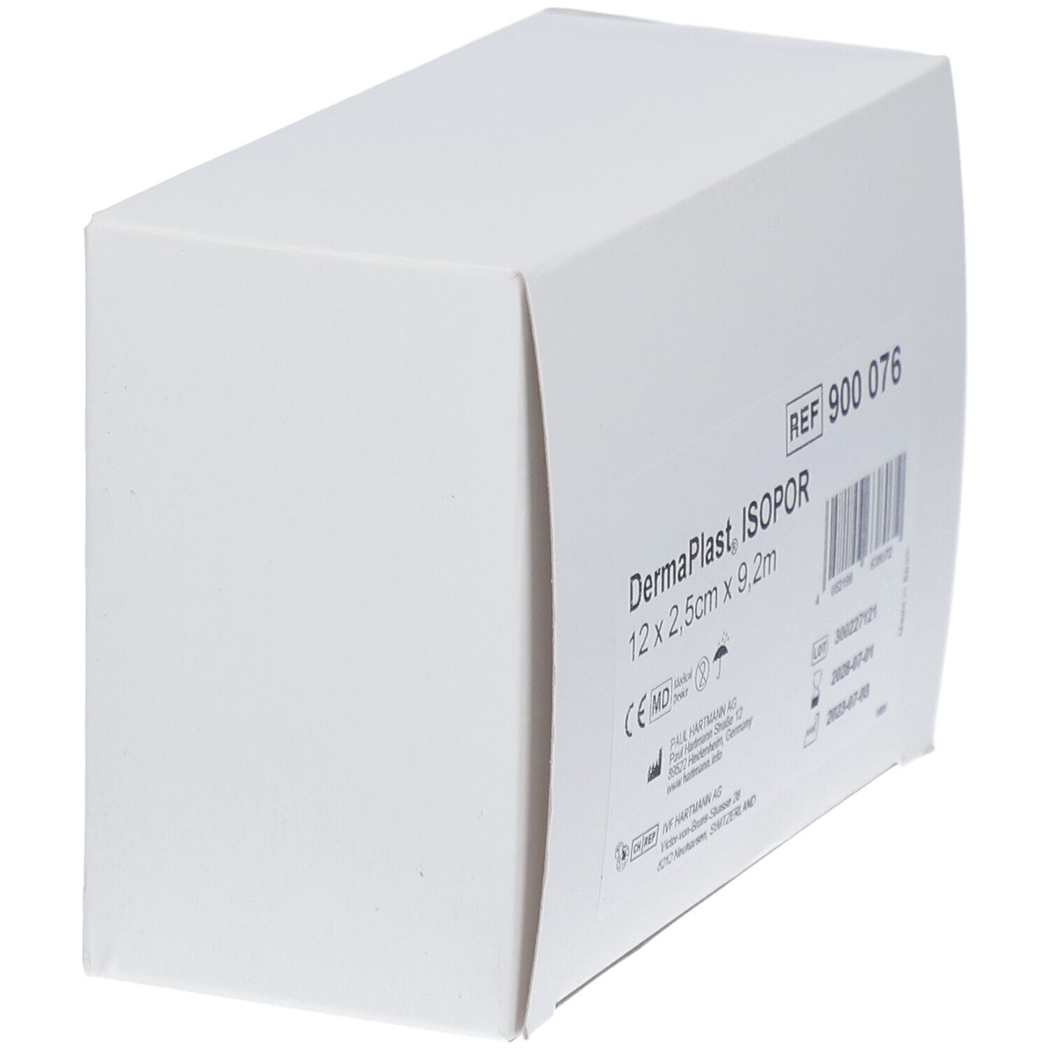 HARTMANN Dermaplast® Isopor 2,5 cm x 9,2 m Weiß