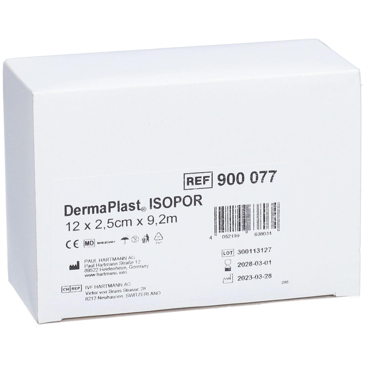 HARTMANN Dermaplast® Isopor 2,5 cm x 9,2 m Beige
