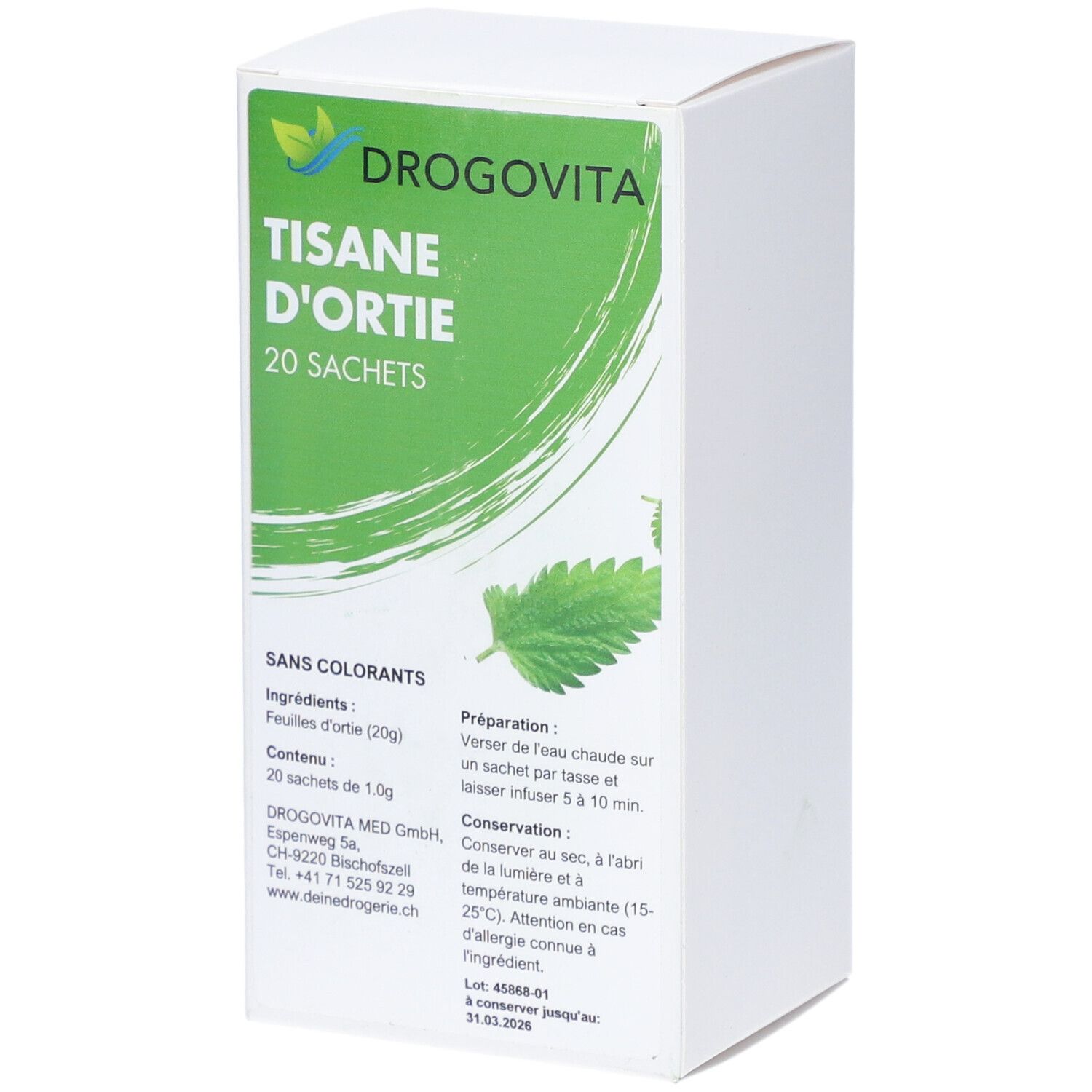 Drogovita Tisane d'ortie