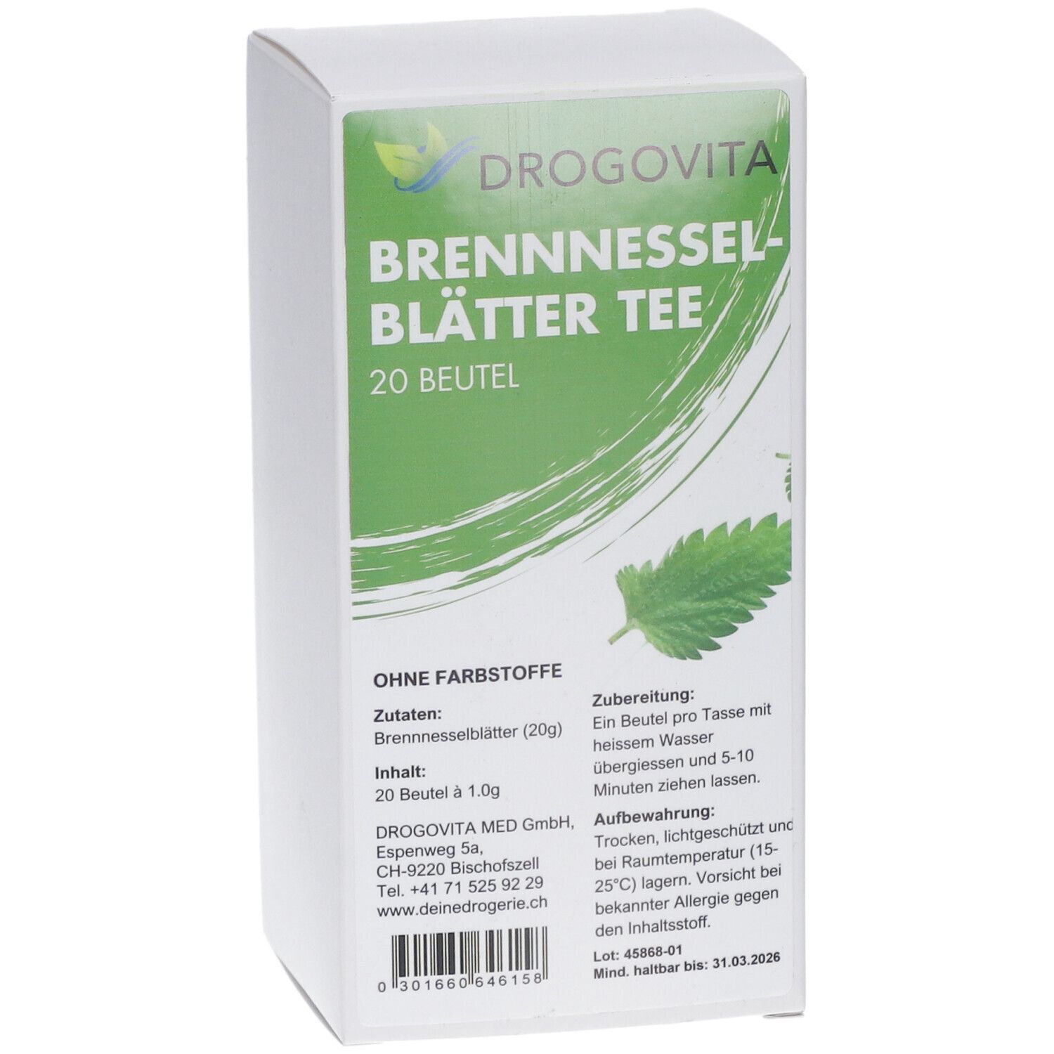 DROGOVITA Brennnessel Tee Btl 20 Stk