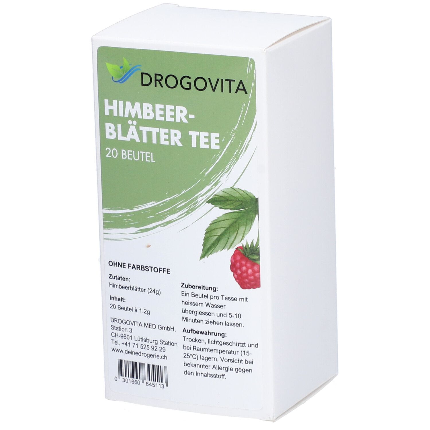 DROGOVITA Himbeerblätter Tee Btl 20 Stk