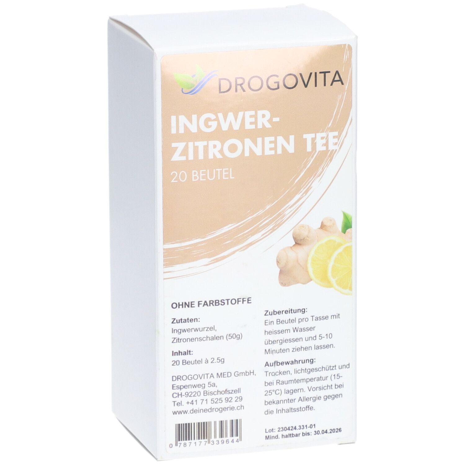 Drogovita Tisane de gingembre citron