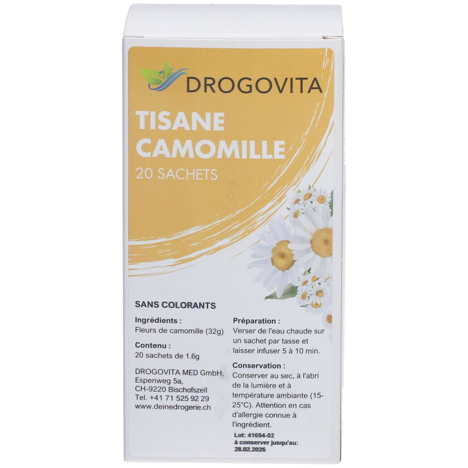 Drogovita Tisane Camomille