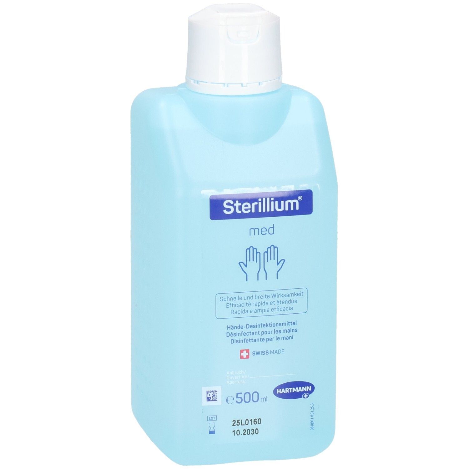 Sterillium med Händedesinfektionsmittel, 500 ml Flasche.