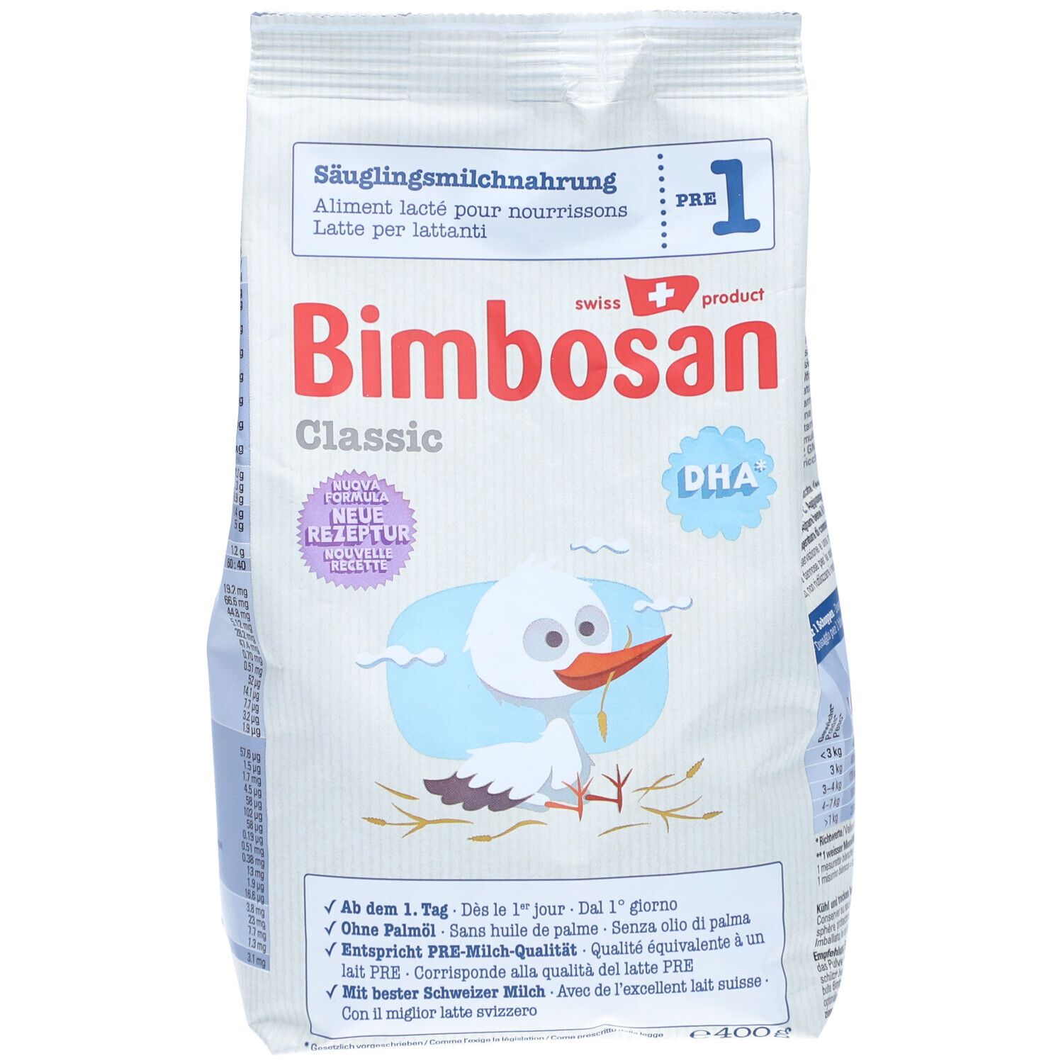 BIMBOSAN Classic 1 Aliment lacté pour nourissons