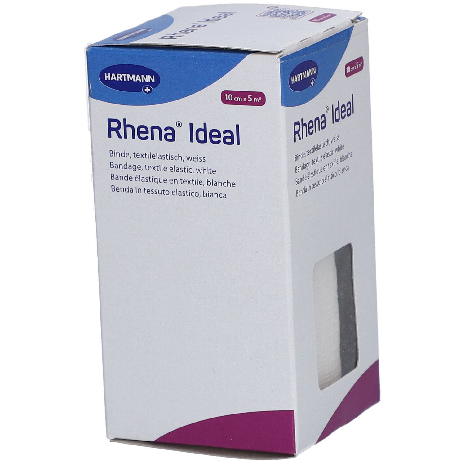 HARTMANN Rhena® Ideal Elastische Textilbinde, weiß 10 cm x 5 m