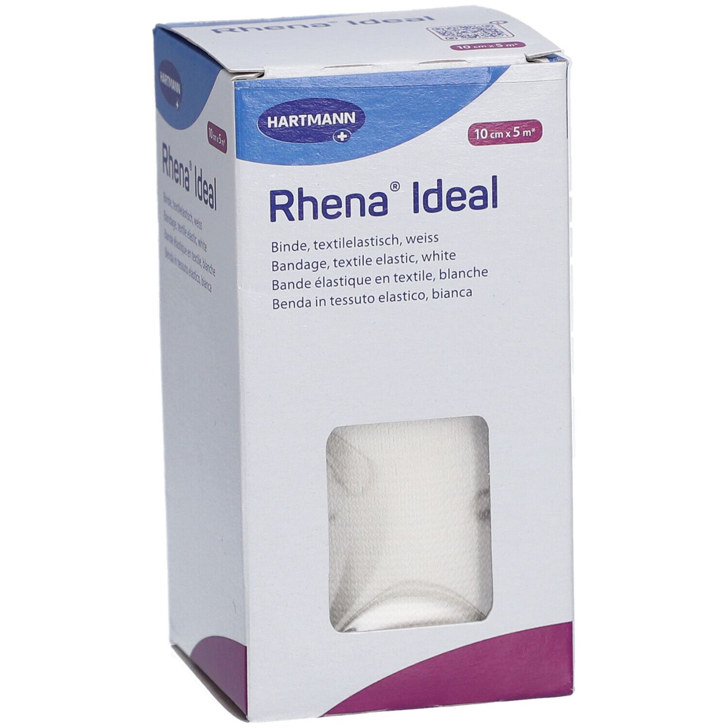 HARTMANN Rhena® Ideal Elastische Textilbinde, weiß 10 cm x 5 m