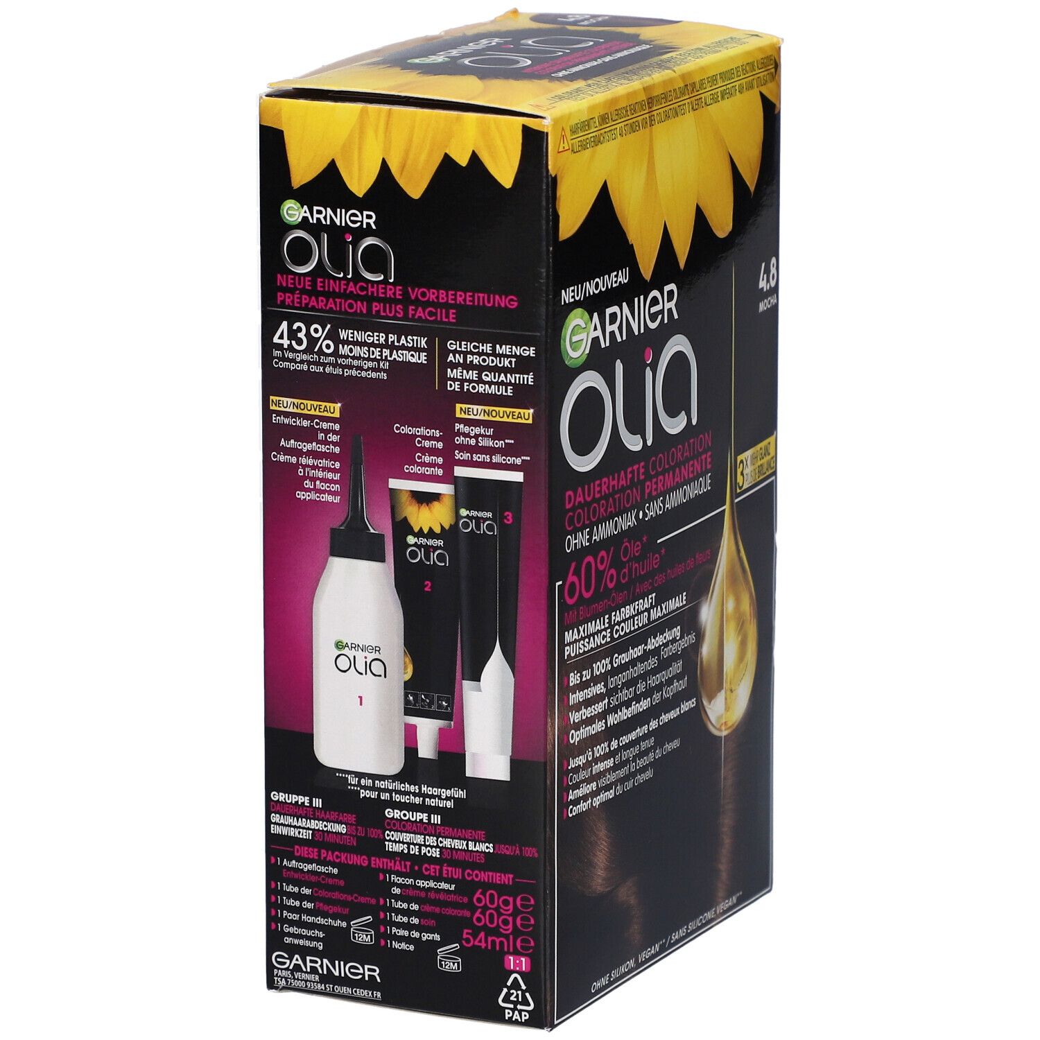 GARNIER Olia Coloration permanente 4.8 Mocha