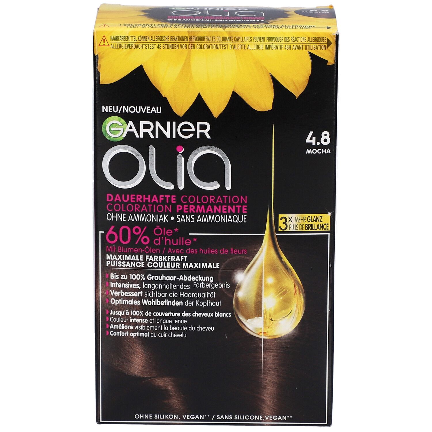 GARNIER Olia Coloration permanente 4.8 Mocha