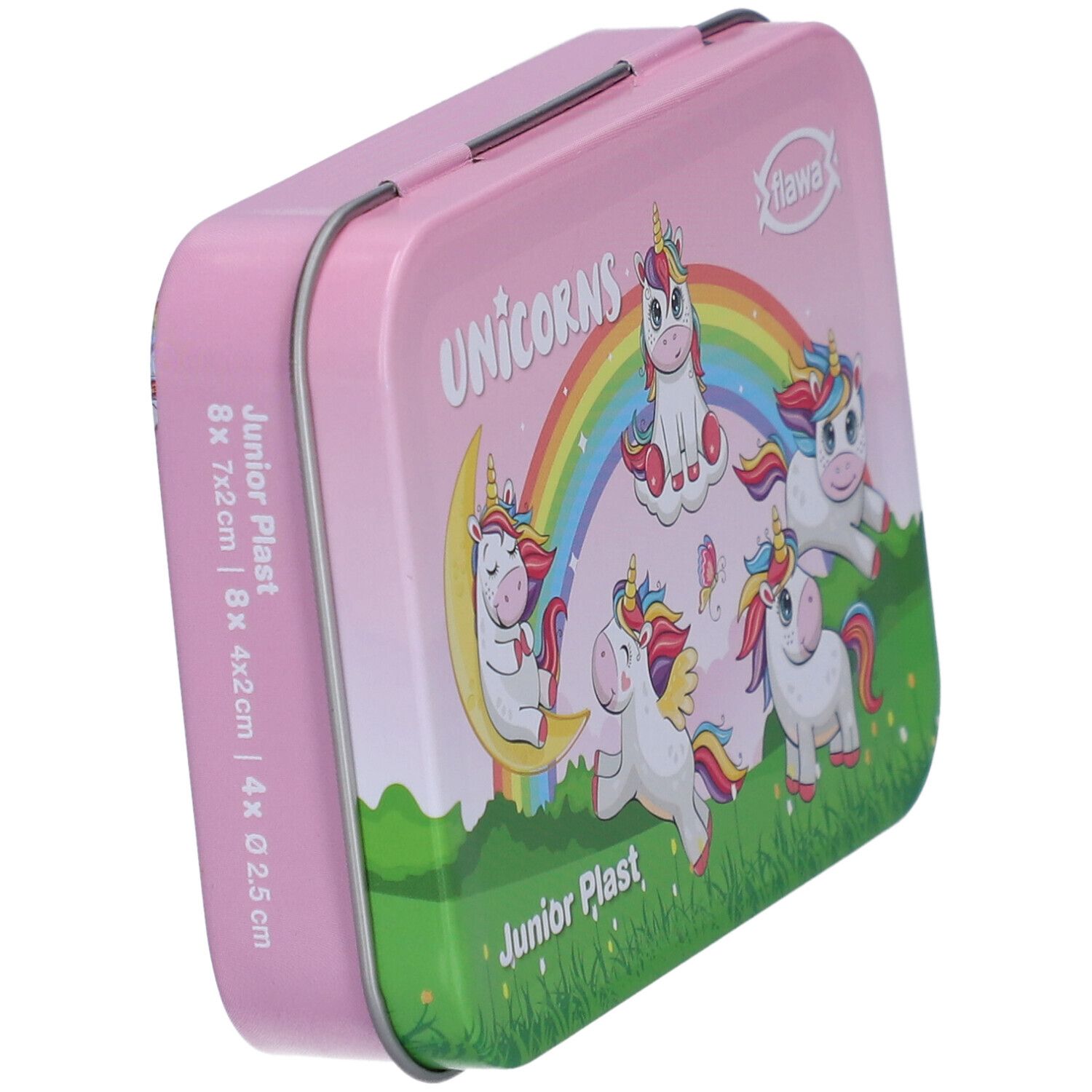 flawa® Junior Plast Pansements enfants boîte métal Licorne