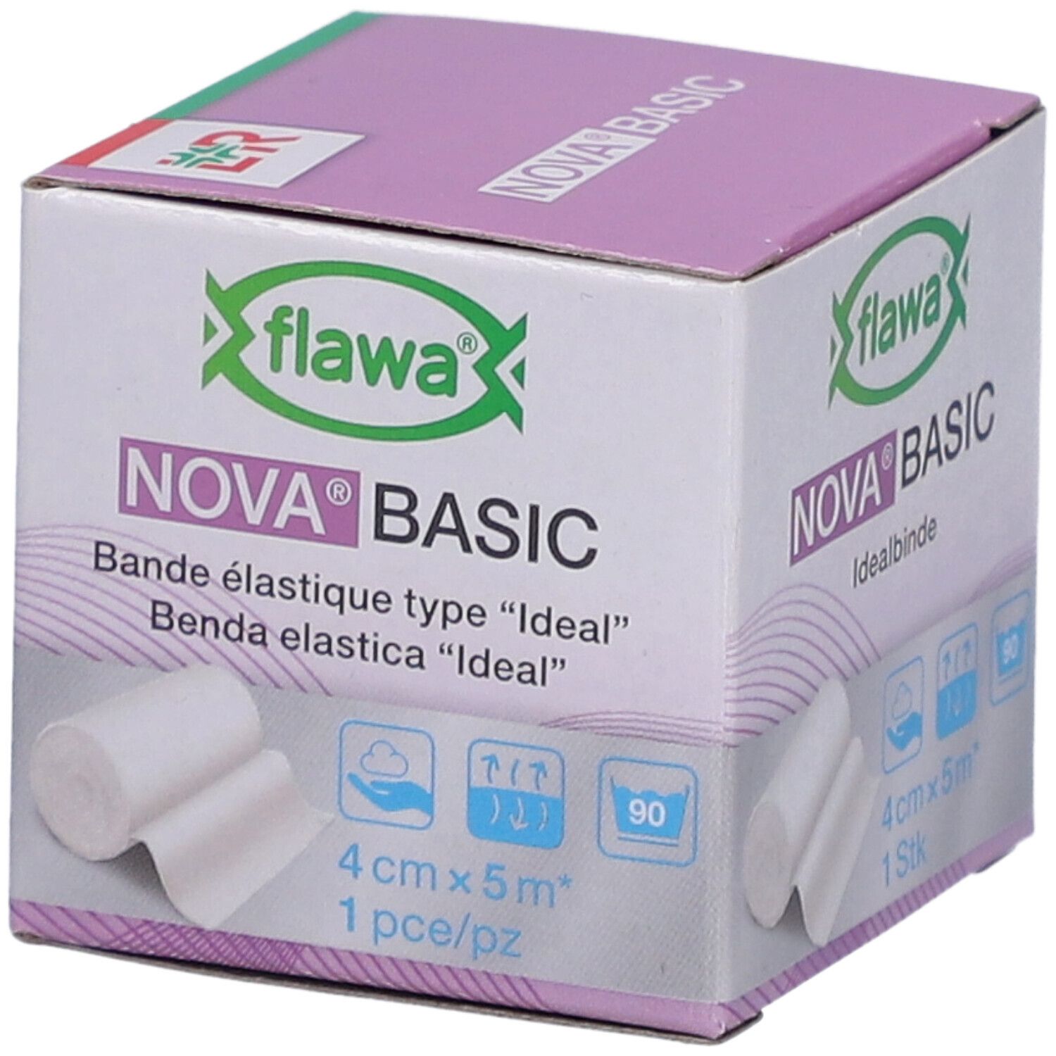 FLAWA Nova Basic elastische Idealbinde 4 cm x 5 m