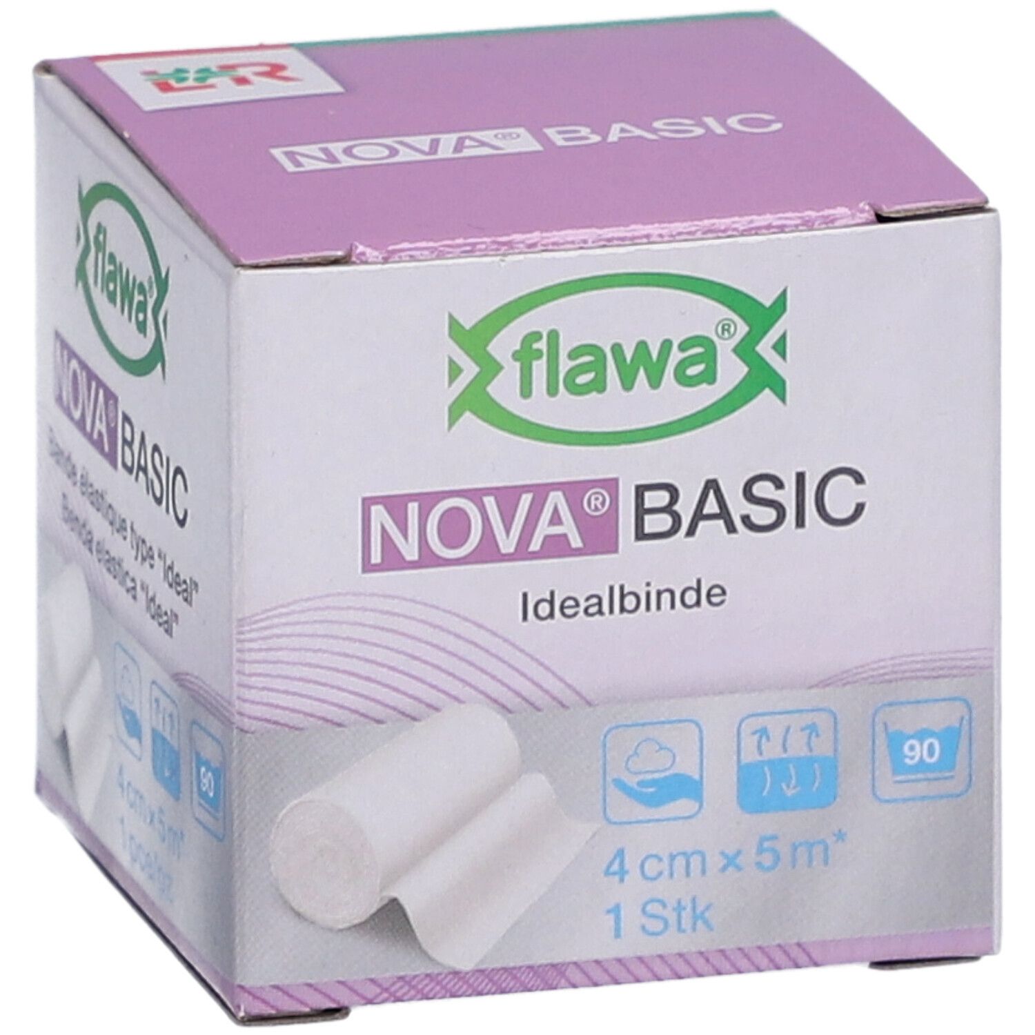 FLAWA Nova Basic elastische Idealbinde 4 cm x 5 m