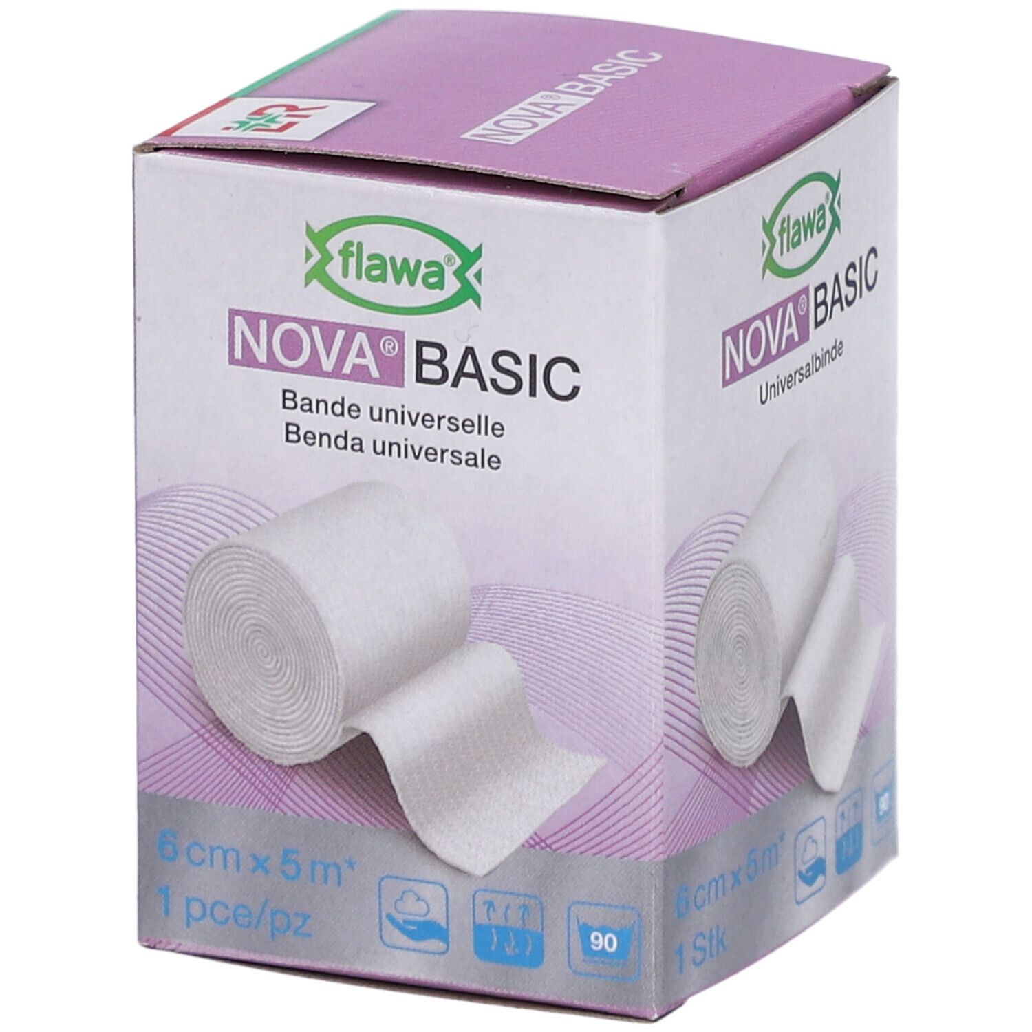 FLAWA Nova Basic elastische Idealbinde 6 cm x 5 m