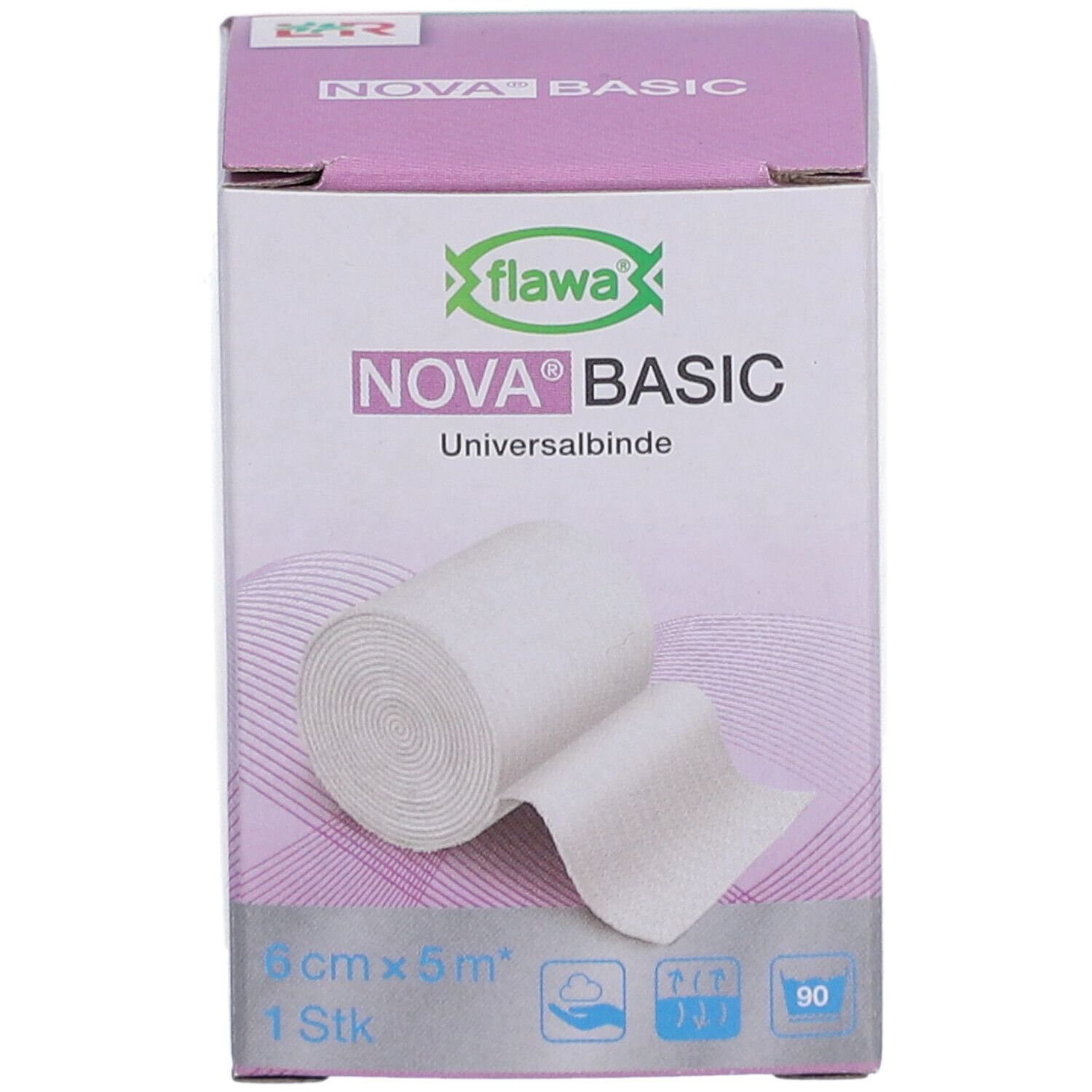 FLAWA Nova Basic elastische Idealbinde 6 cm x 5 m