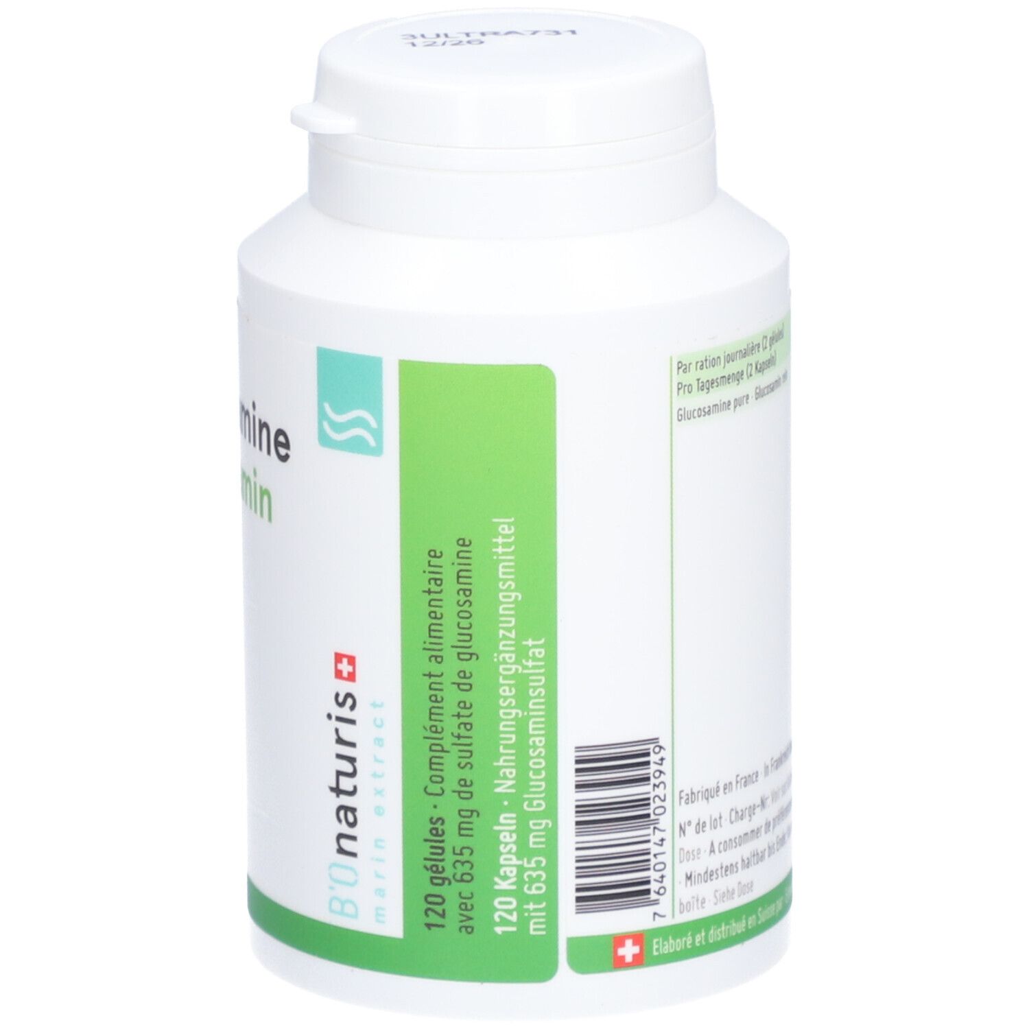 BIONATURIS Glucosamin Kaps 635 mg Ds 120 Stk