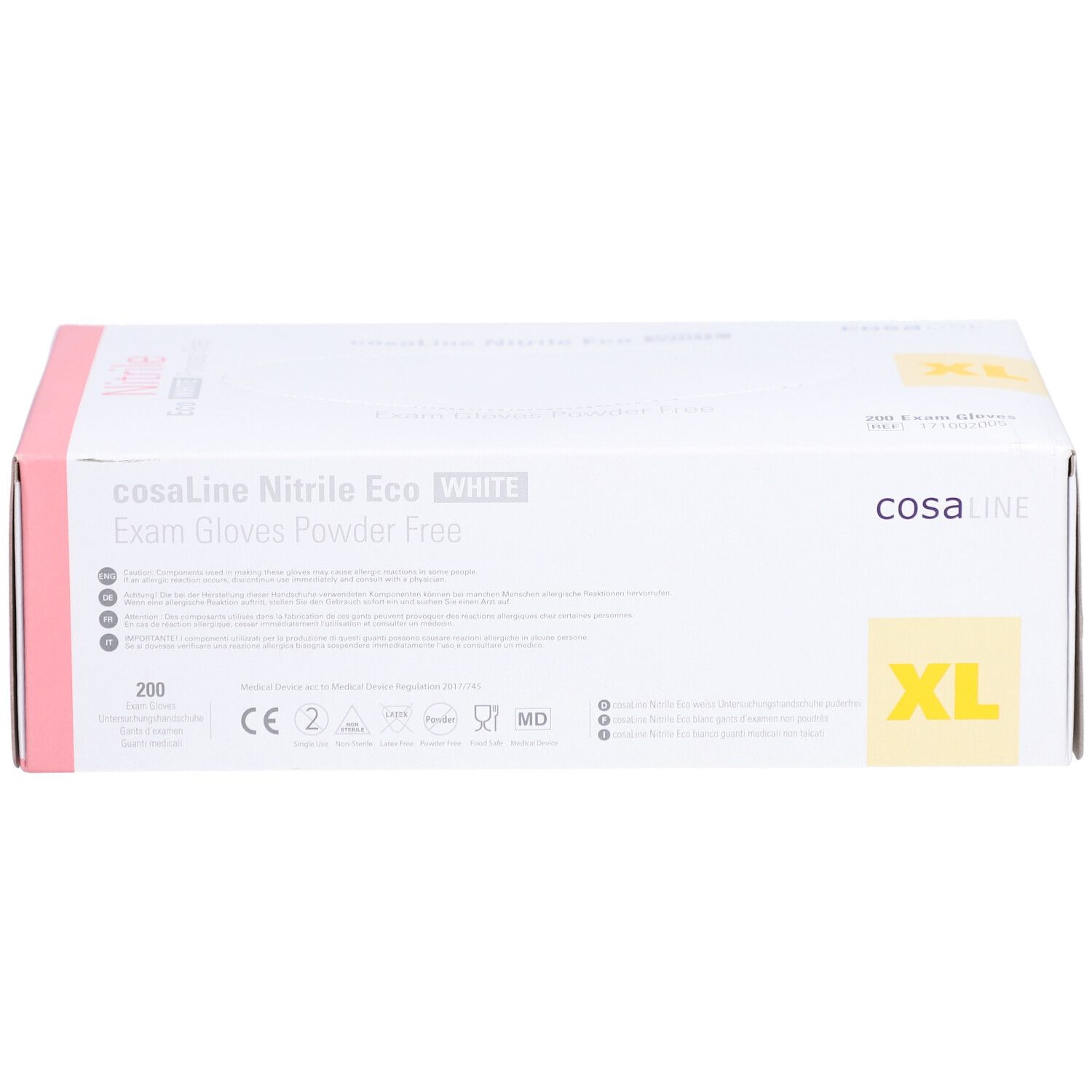 cosaLine UHS XL Nitril Eco - Gants à usage unique non poudrés