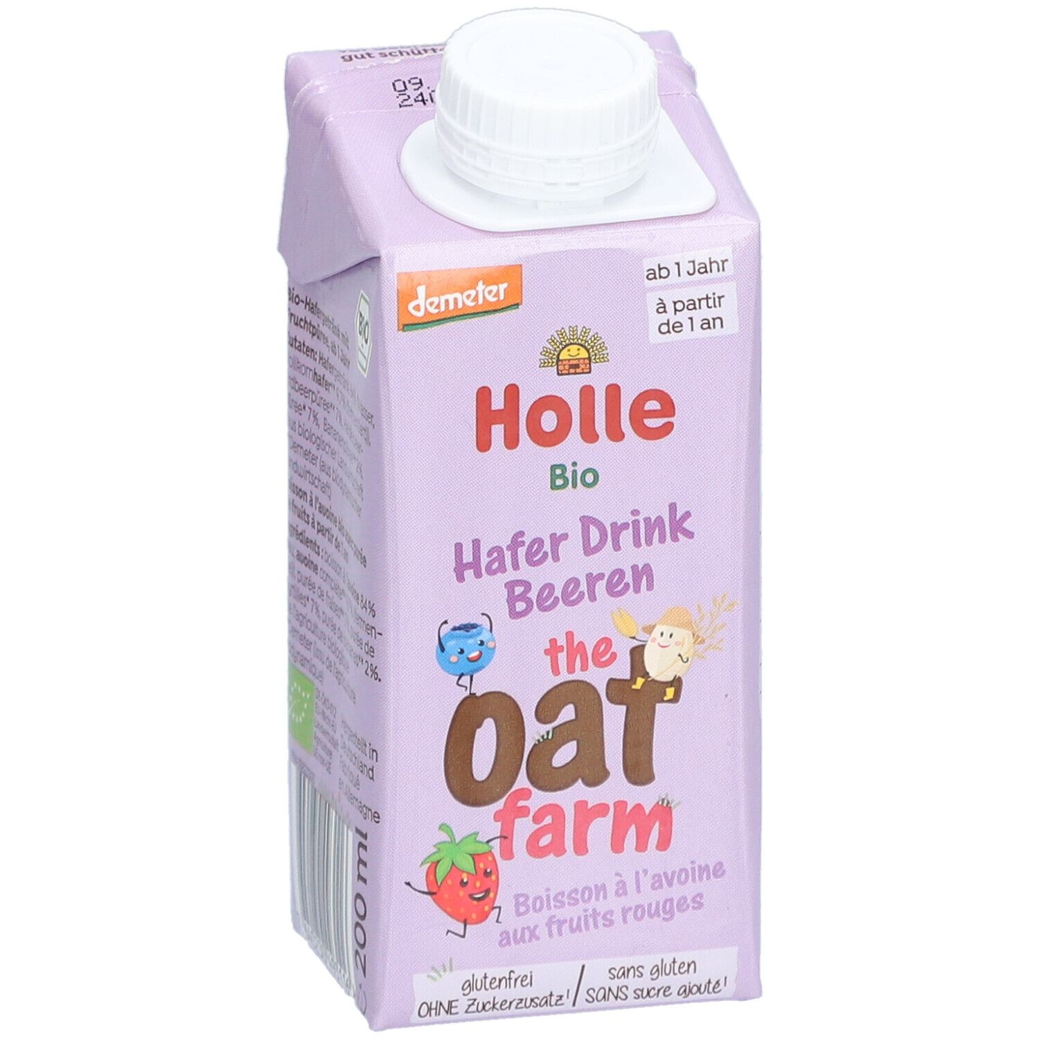 HOLLE BIO Boisson d'avoine bio aux baies à partir de 1 an