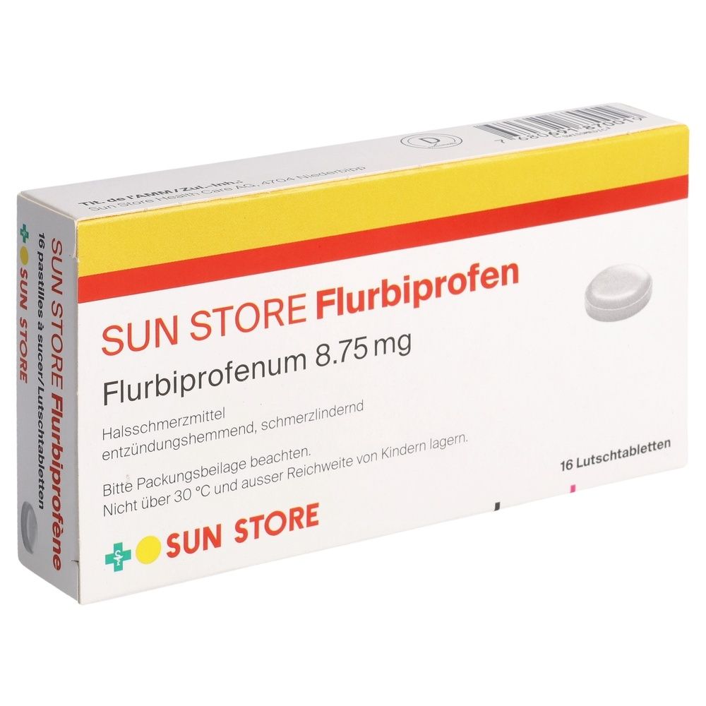 SUN STORE Flurbiprofen Lutschtabl 8.75 mg 16 Stk