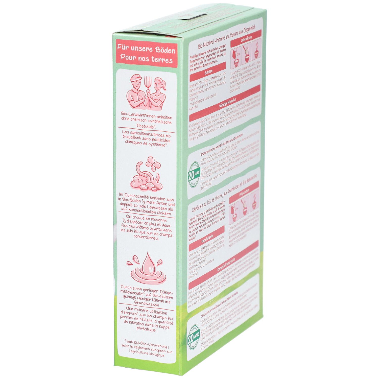 Holle Bio-Milchbrei Himbeere und Banane aus Ziegenmilch