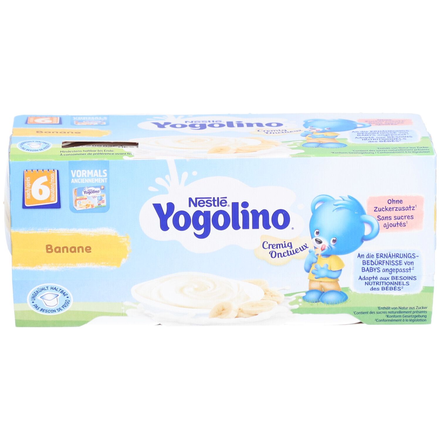 Nestlé Yogolino Crème à la banane après 6 mois