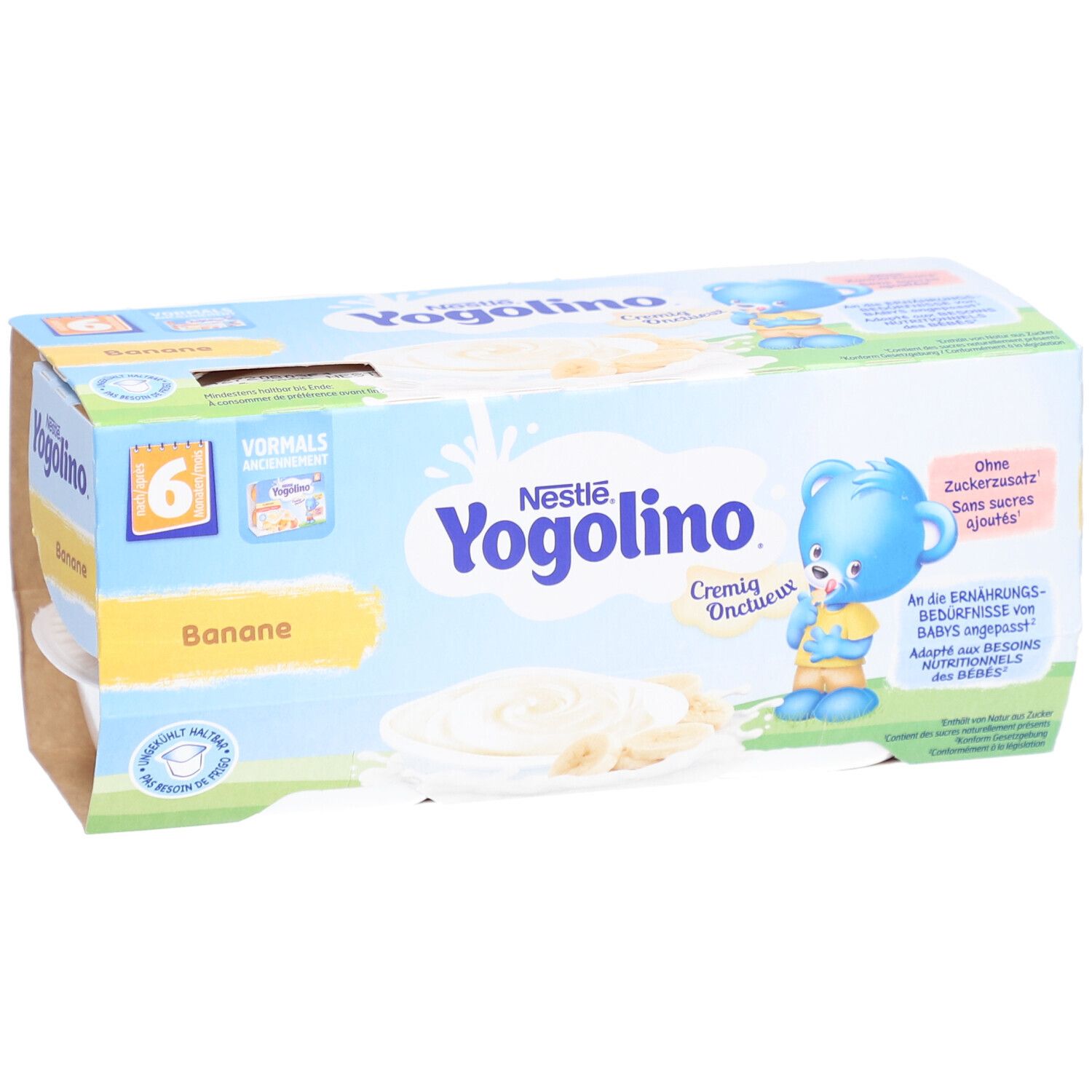 Nestlé Yogolino Crème à la banane après 6 mois