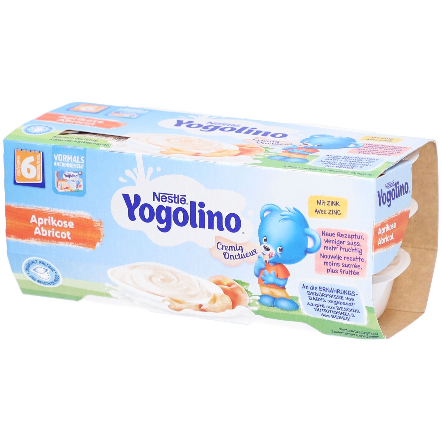 Nestlé Yogolino Cremig Aprikose 6 Monate 6 x 50 g