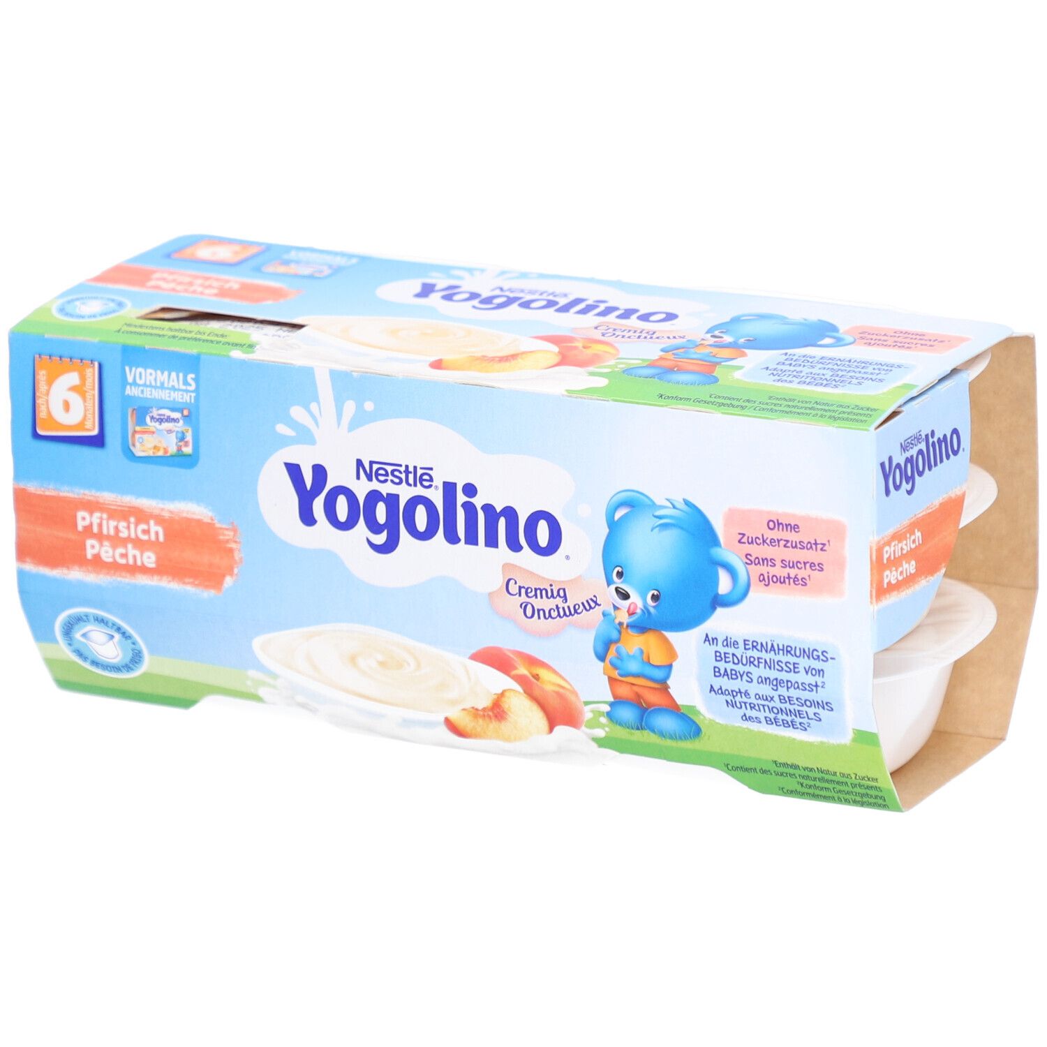 Nestlé Yogolino Cremig Pfirsich 6 Monate 6 x 50 g