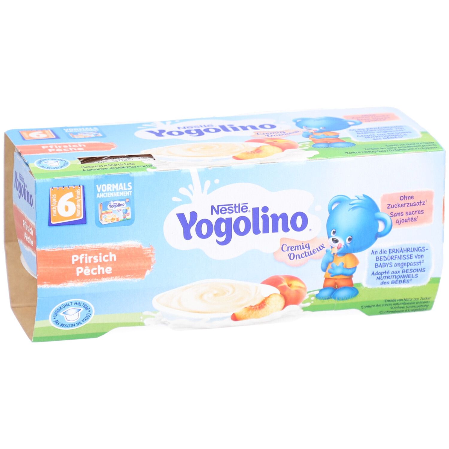 Nestlé Yogolino Cremig Pfirsich 6 Monate 6 x 50 g