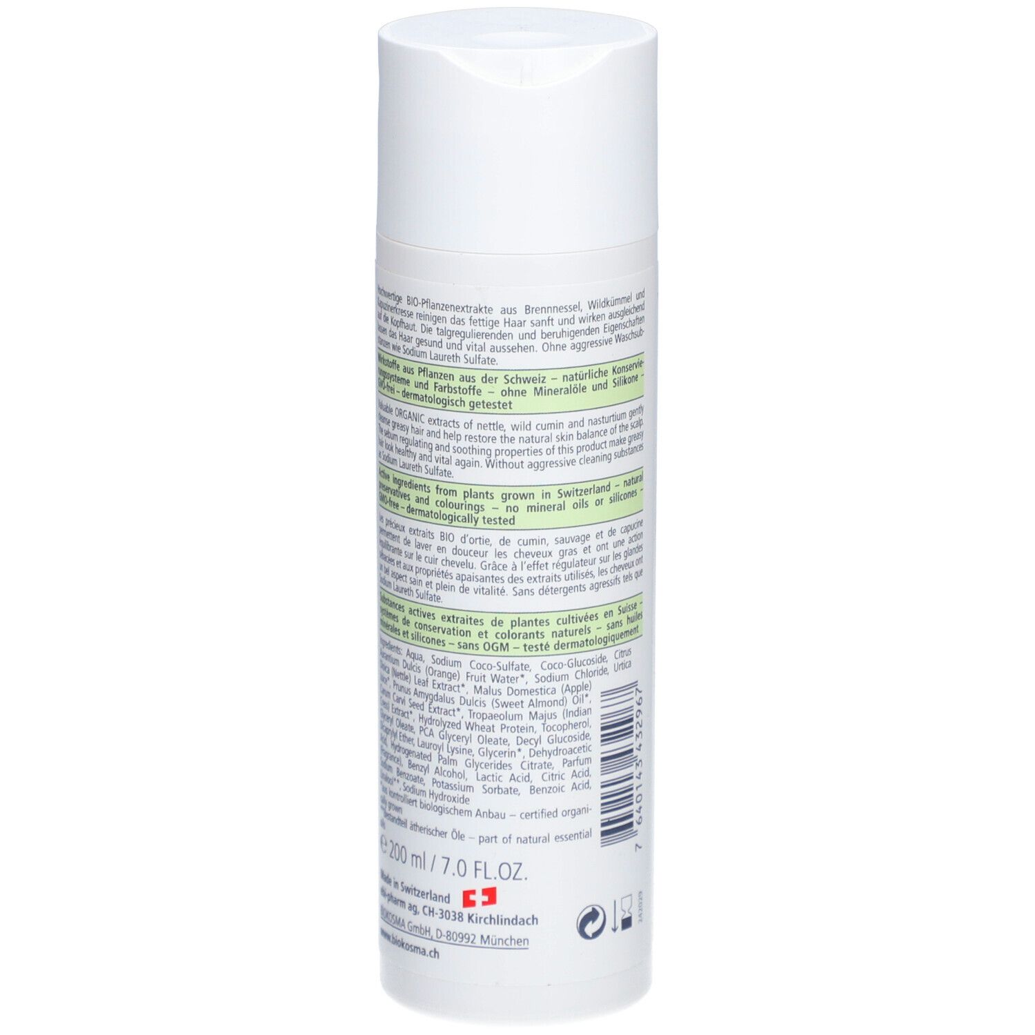 BIOKOSMA Shampoo Balance Brennnessel BIO Fl 200 ml
