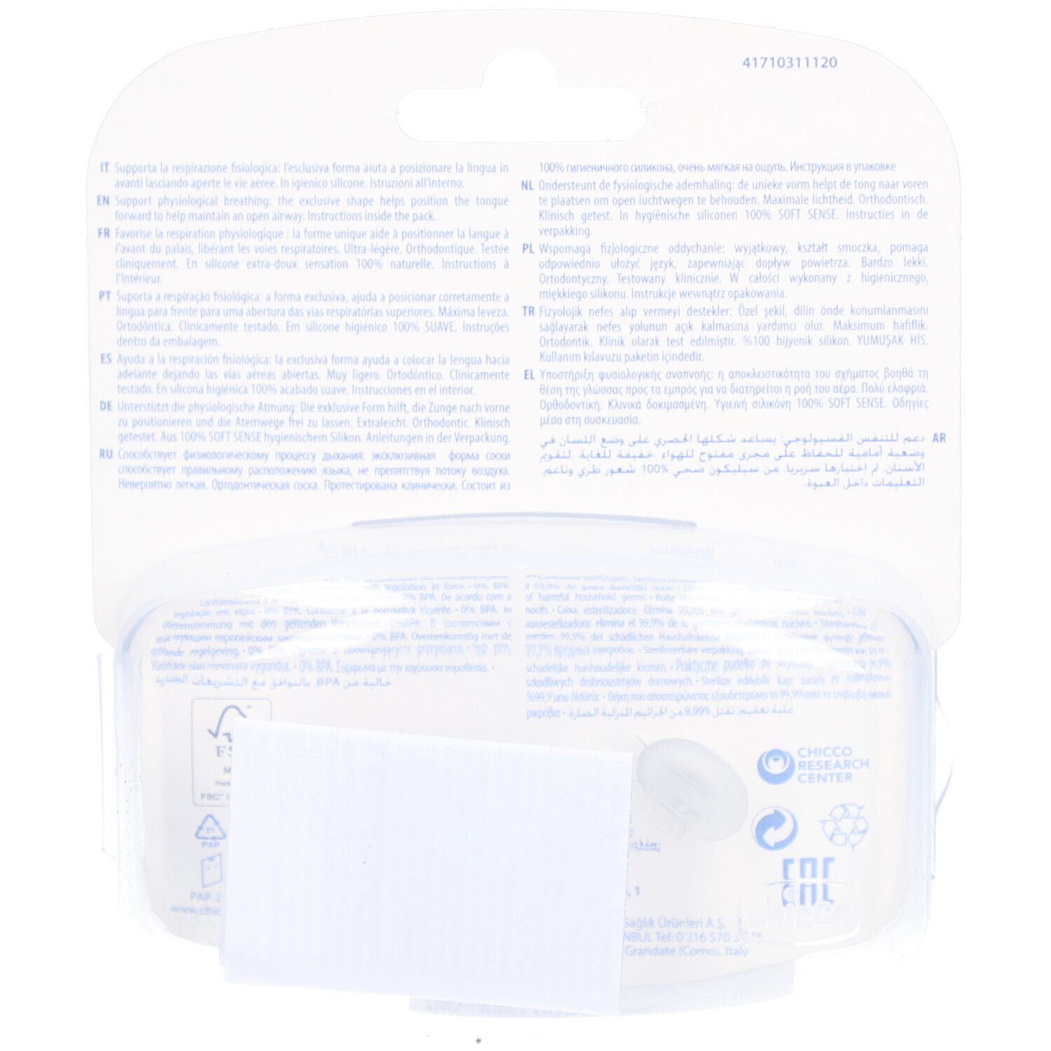 CHICCO Physiologischer Schnuller Physioforma Rosa 2-6m