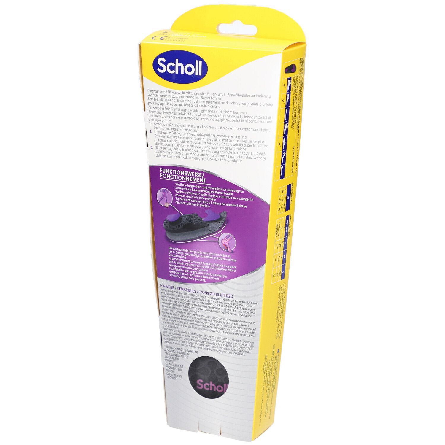 Scholl In-Balance® Einlegesohlen bei Plantarfasziitis Größe M