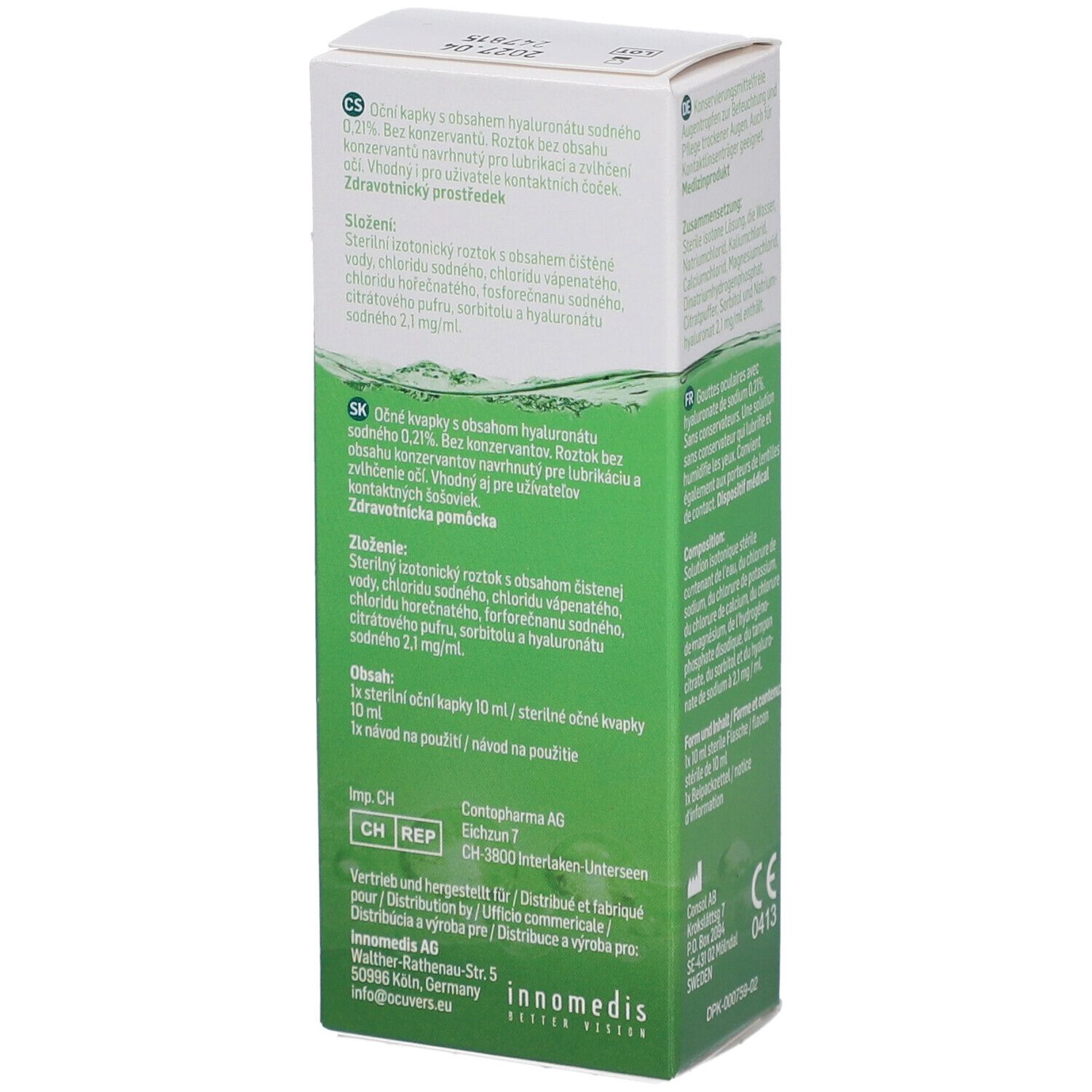 Ocuvers Drops Relief Gouttes pour les yeux avec hyaluronate de sodium