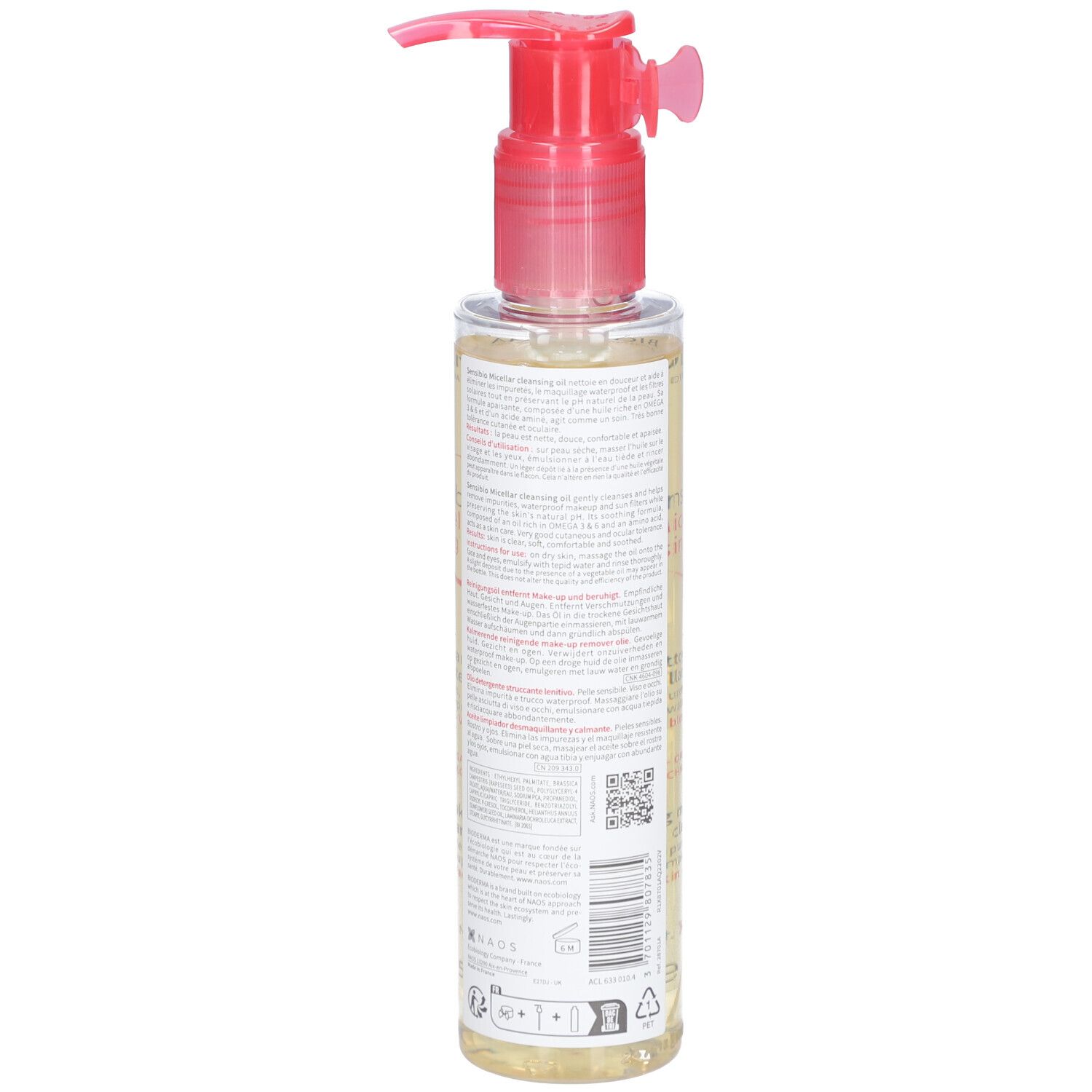 BIODERMA Sensibio Beruhigendes Reinigungsöl zur Make-up-Entfernung