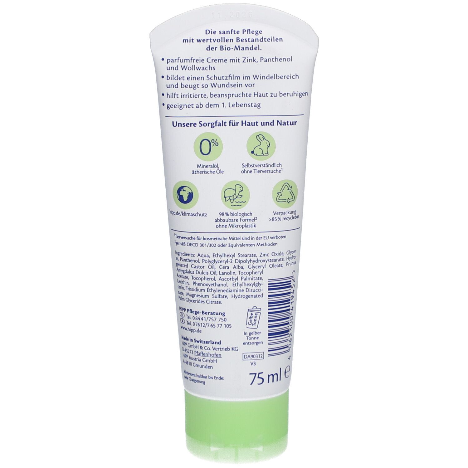 HIPP Babysanft Wickelcreme