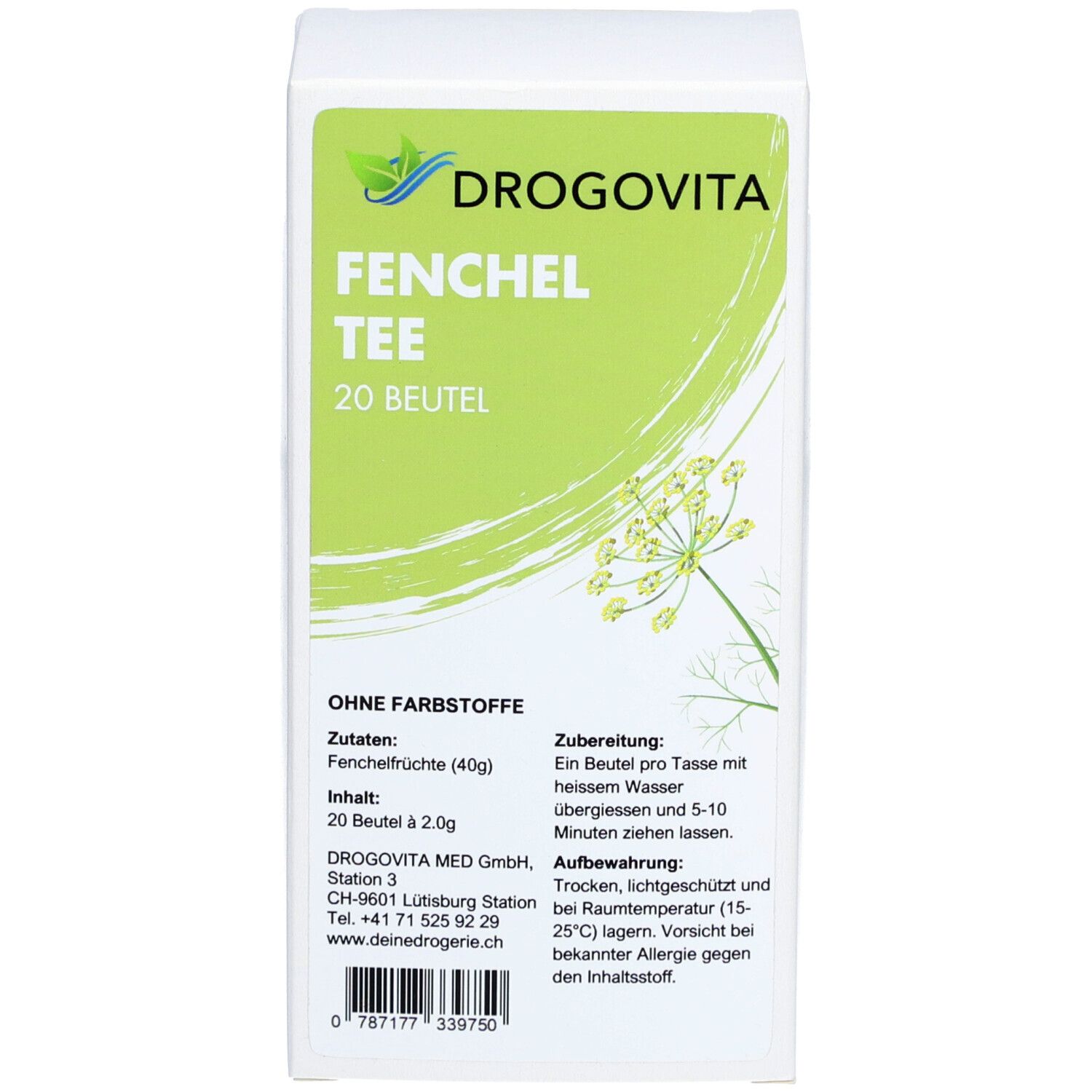 DROGOVITA Fenchel Tee Btl 20 Stk