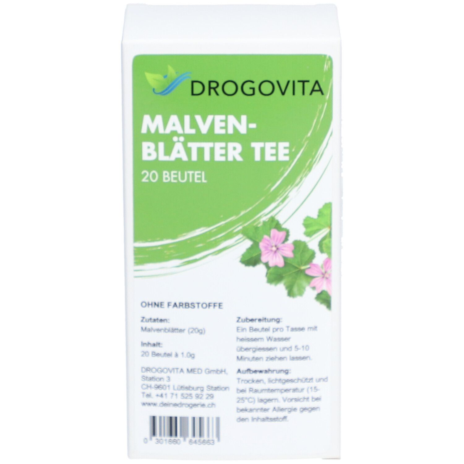 DROGOVITA Malvenblätter Tee Btl 20 Stk